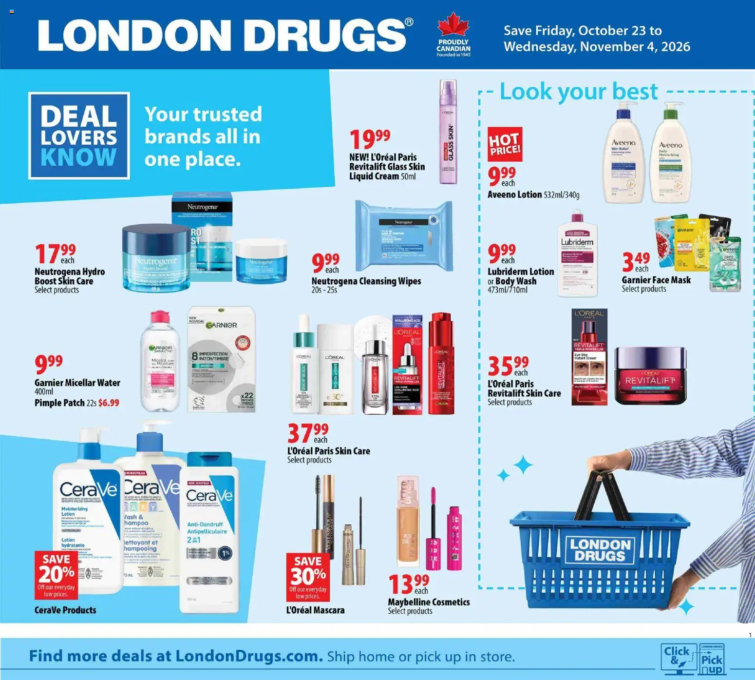 London Drugs flyer valid from Oct 23, 2026 | Page: 1