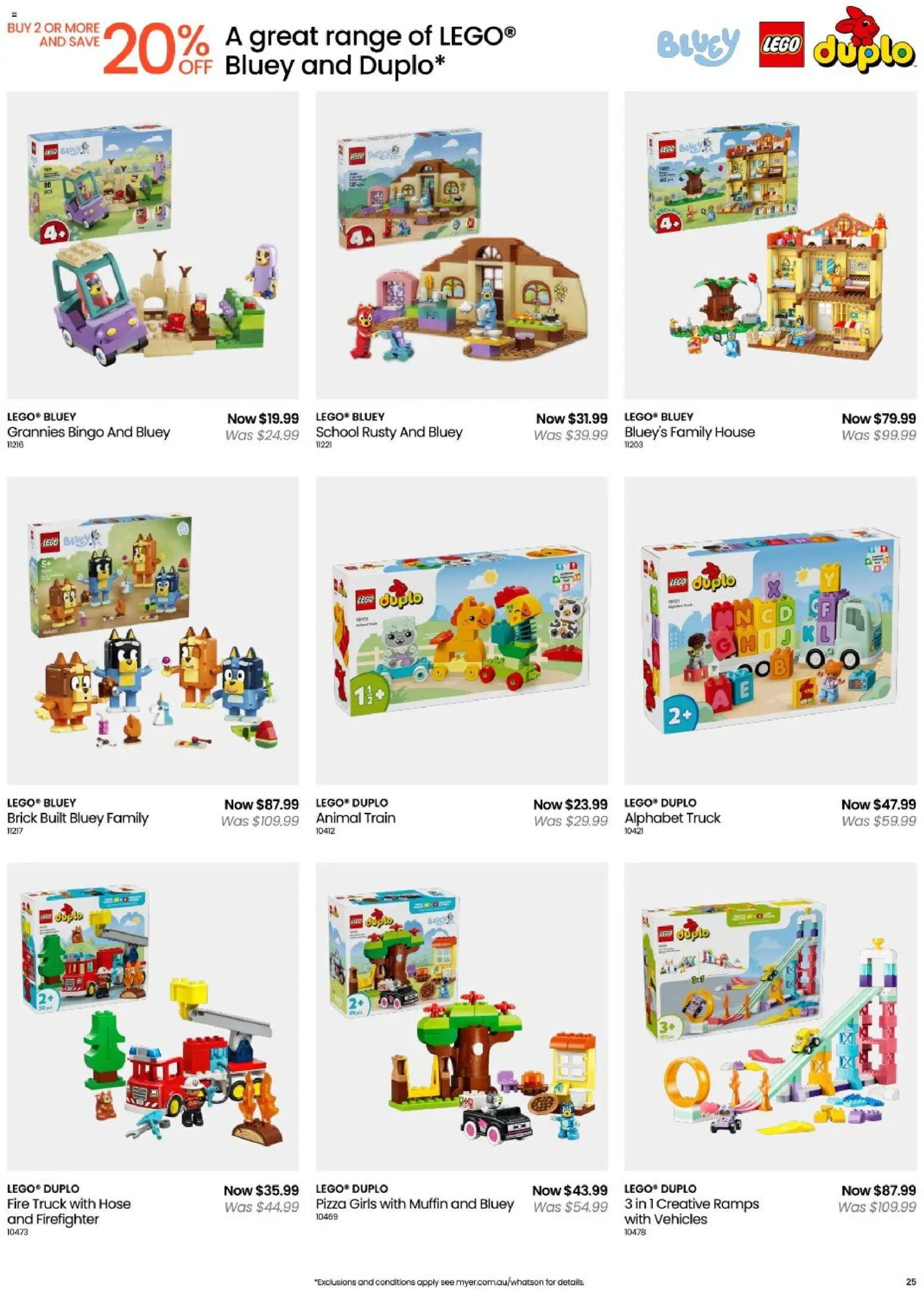 Myer catalogue - valid from 14/09/2026 | Page: 25 | Products: Pizza, LEGO, LEGO DUPLO