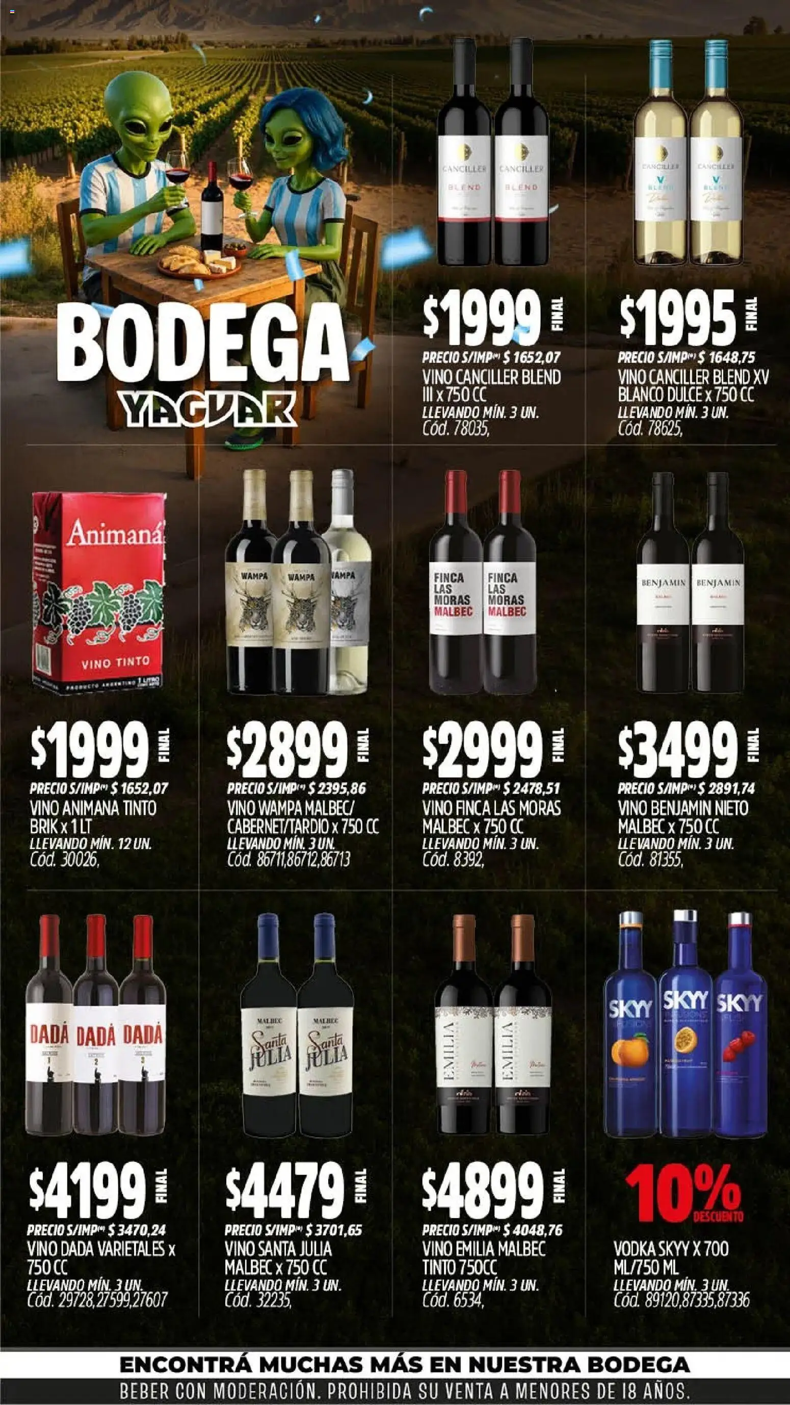 Yaguar - Oferta Semanal Salta │ válido desde el 13/07/2026 | Página: 6 | Productos: Vodka, Vino