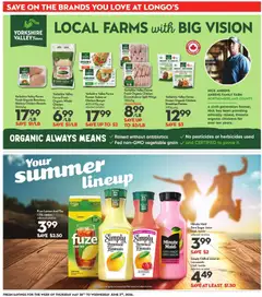 Preview of Longo's weekly flyer / circulaire from shop Longo's valid from 28.05.2026 | Page: 24 | Products: Tea, Turkey, Juice, Chicken