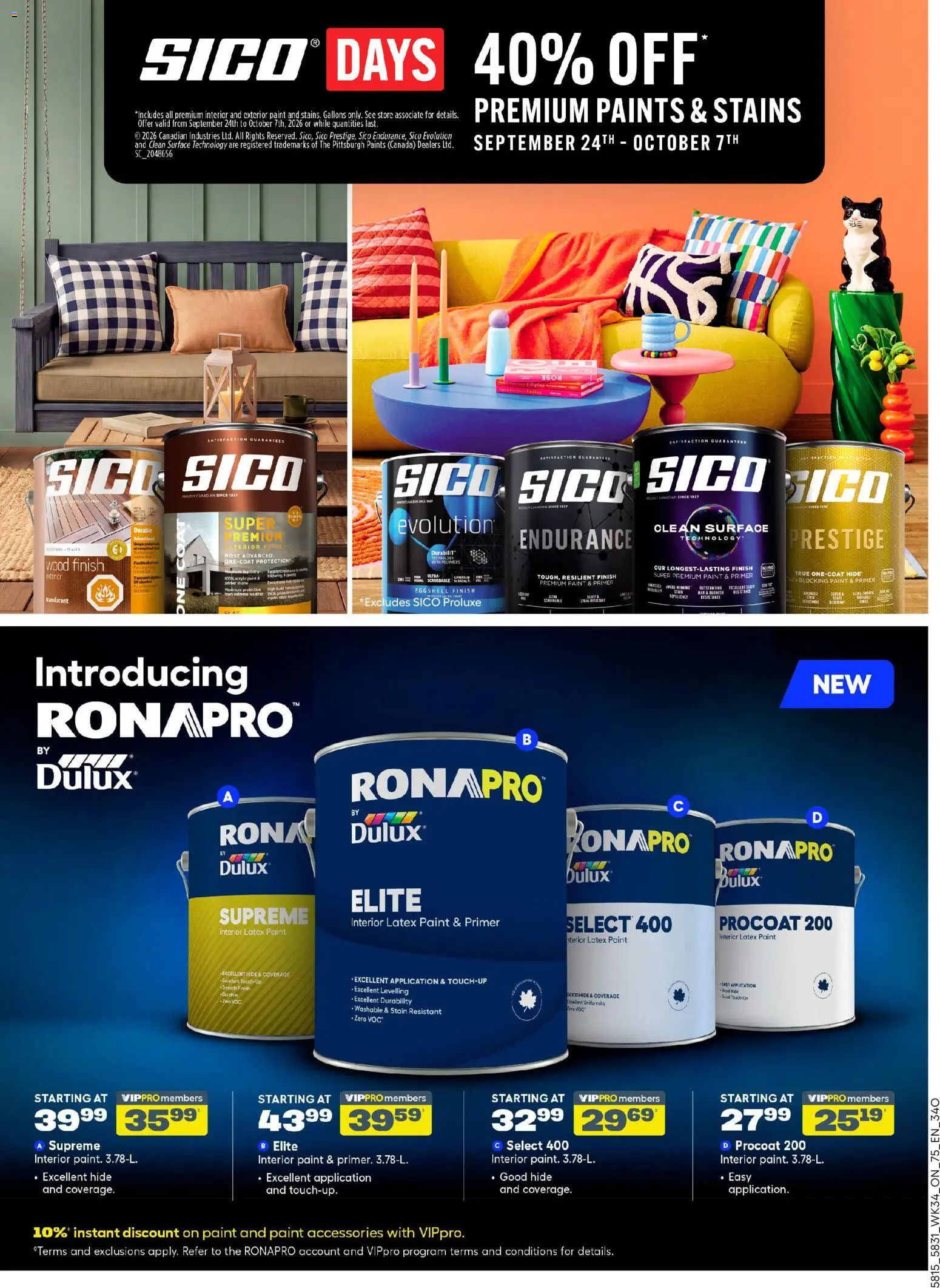 Rona flyer valid from Sep 17, 2026 | Page: 6 | Products: Sliding door, Bath, Shower, Door