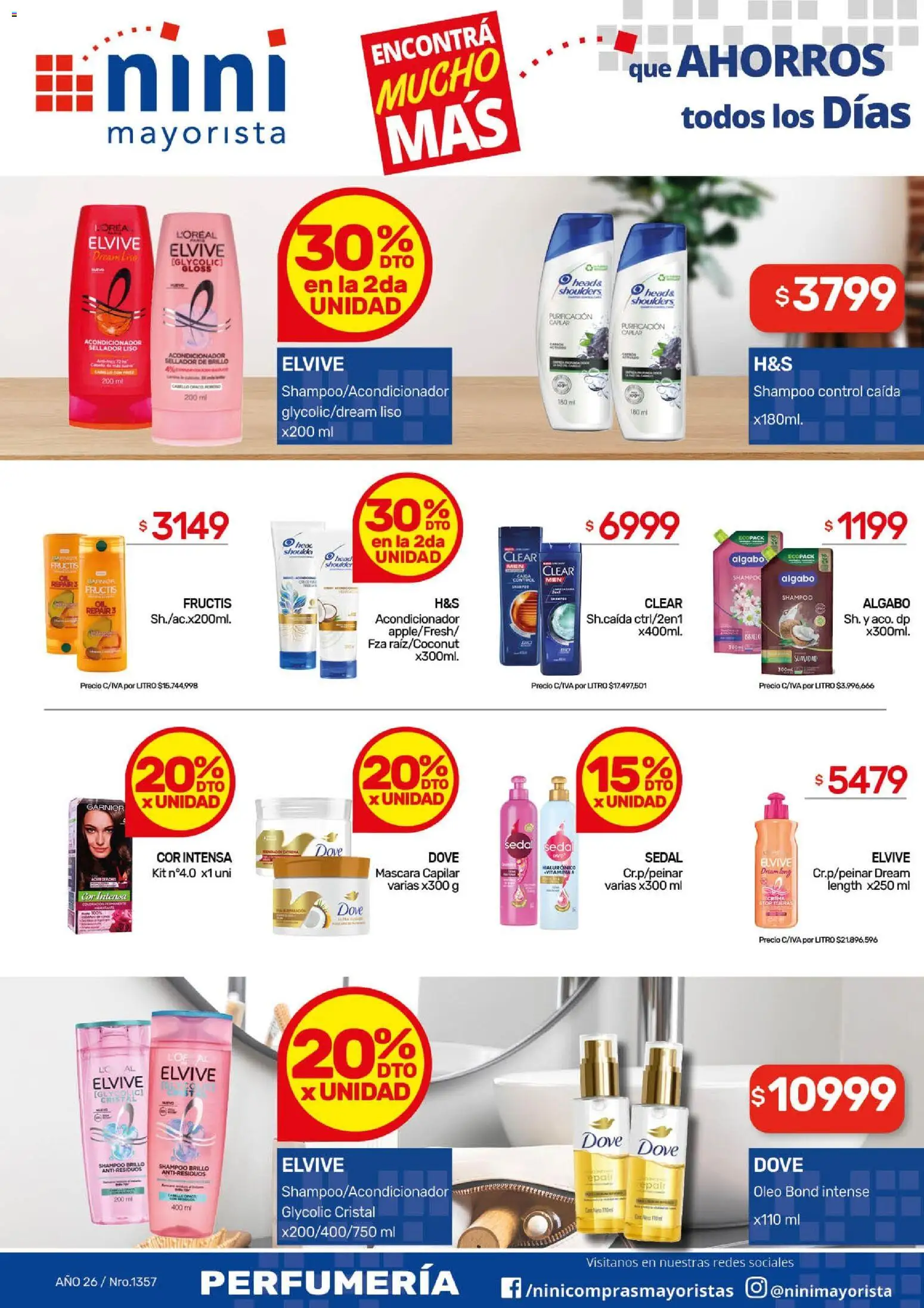 NINI Mayorista ofertas │ válido desde el 27.04.2026 | Página: 2 | Productos: Shampoo, Acondicionador, Brillo, Crema