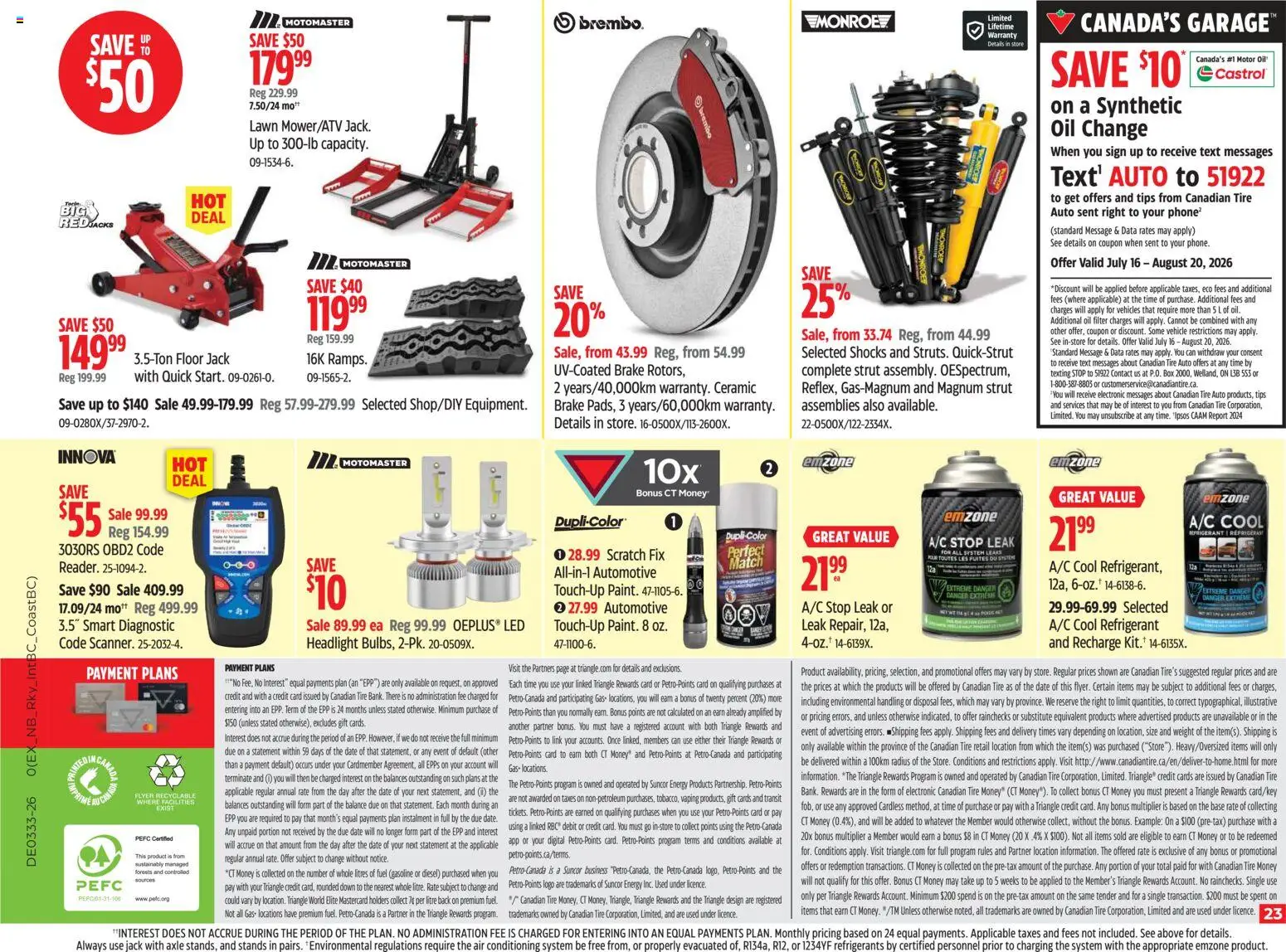 Canadian Tire flyer valid from Aug 13, 2026 | Page: 22