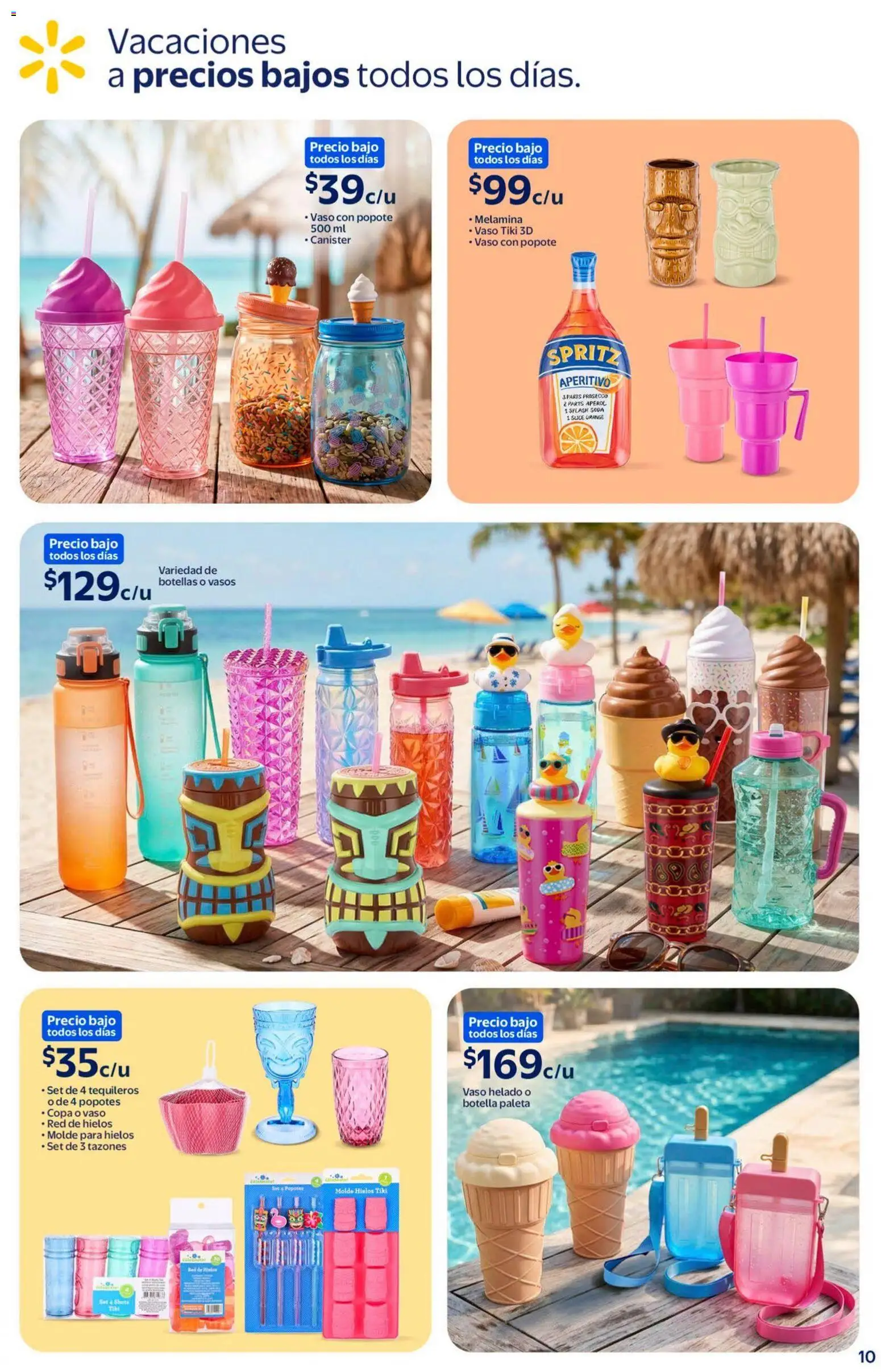 Nuevas ofertas de Walmart válidas en toda la República Mexicana desde el 22/07/2026. ¡Encuentra las mejores ofertas en Walmart folleto Precios bajos todos los días! | Página: 10 | Productos: Paleta, Helado, Molde, Vasos
