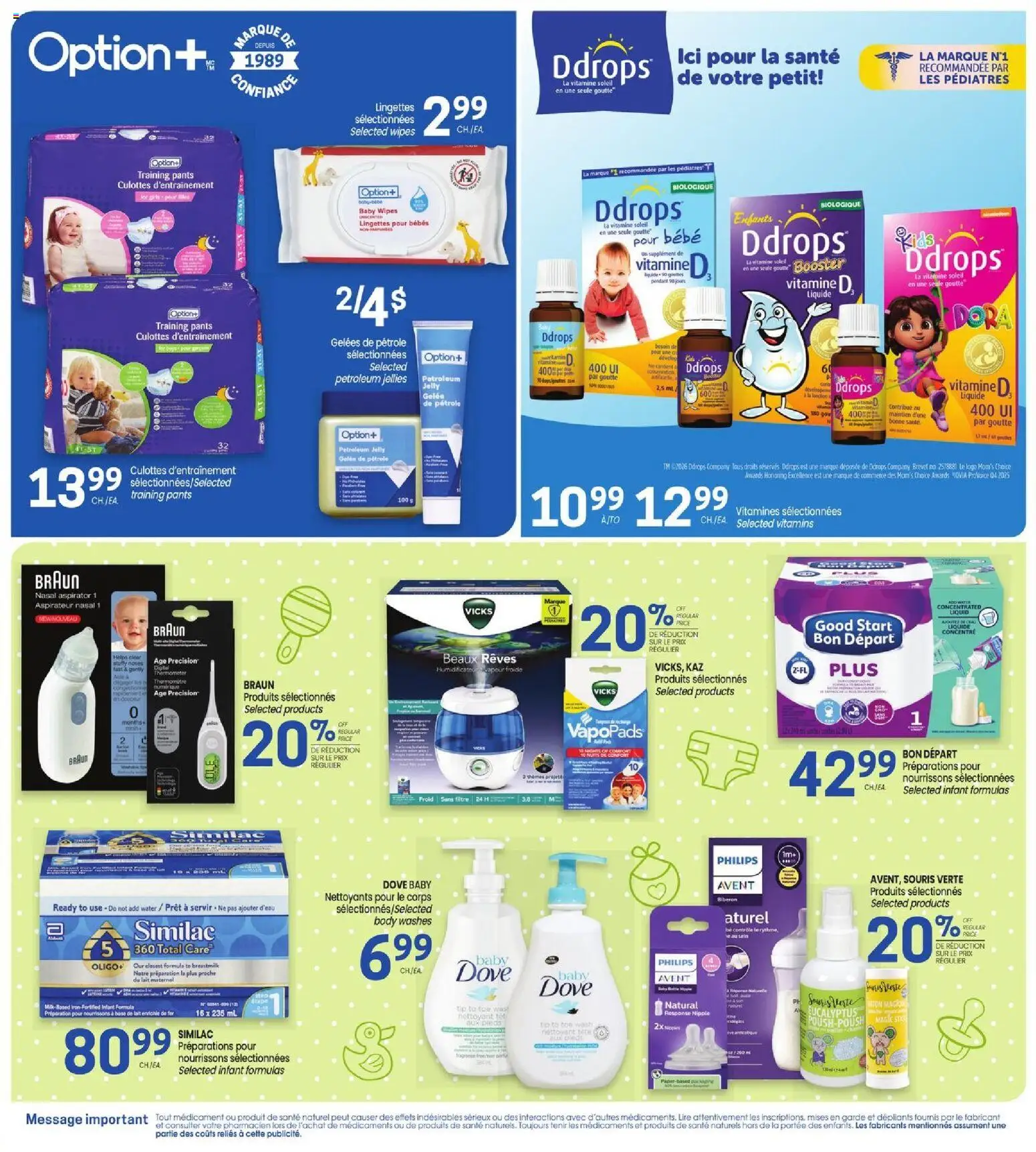Uniprix flyer valid from Sep 17, 2026 | Page: 7 | Products: Water, Thermometer, Pants
