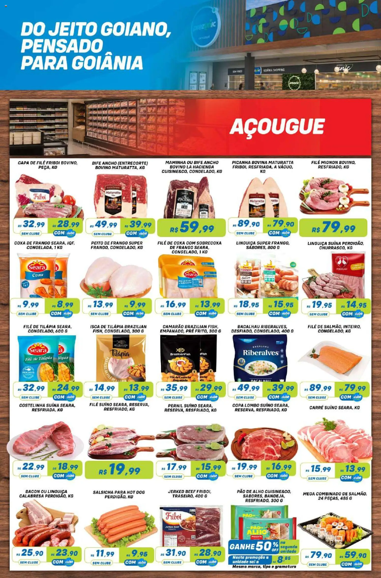 Prezunic Folheto - válido de 09/07/2026 | Página: 3 | Produtos: Salsicha, Coxa de frango, Lombo, Pernil