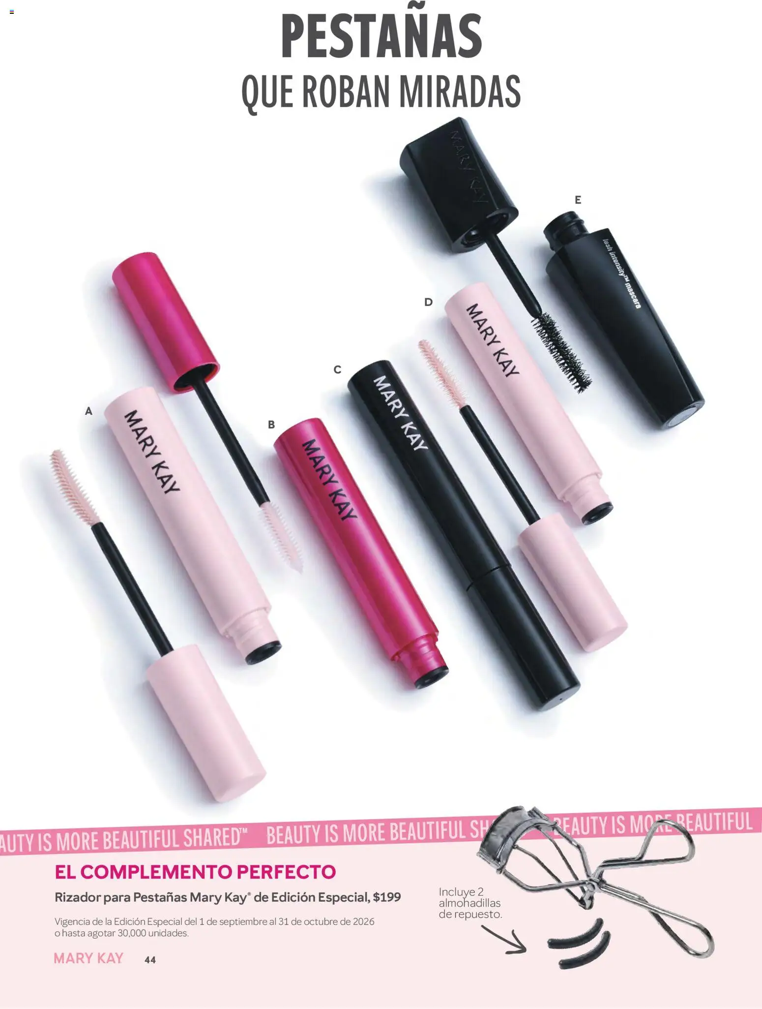 Nuevas ofertas de Mary Kay válidas en toda la República Mexicana desde el 01/09/2026. ¡Encuentra las mejores ofertas en Mary Kay catálogo! | Página: 44 | Productos: Máscara, Rizador
