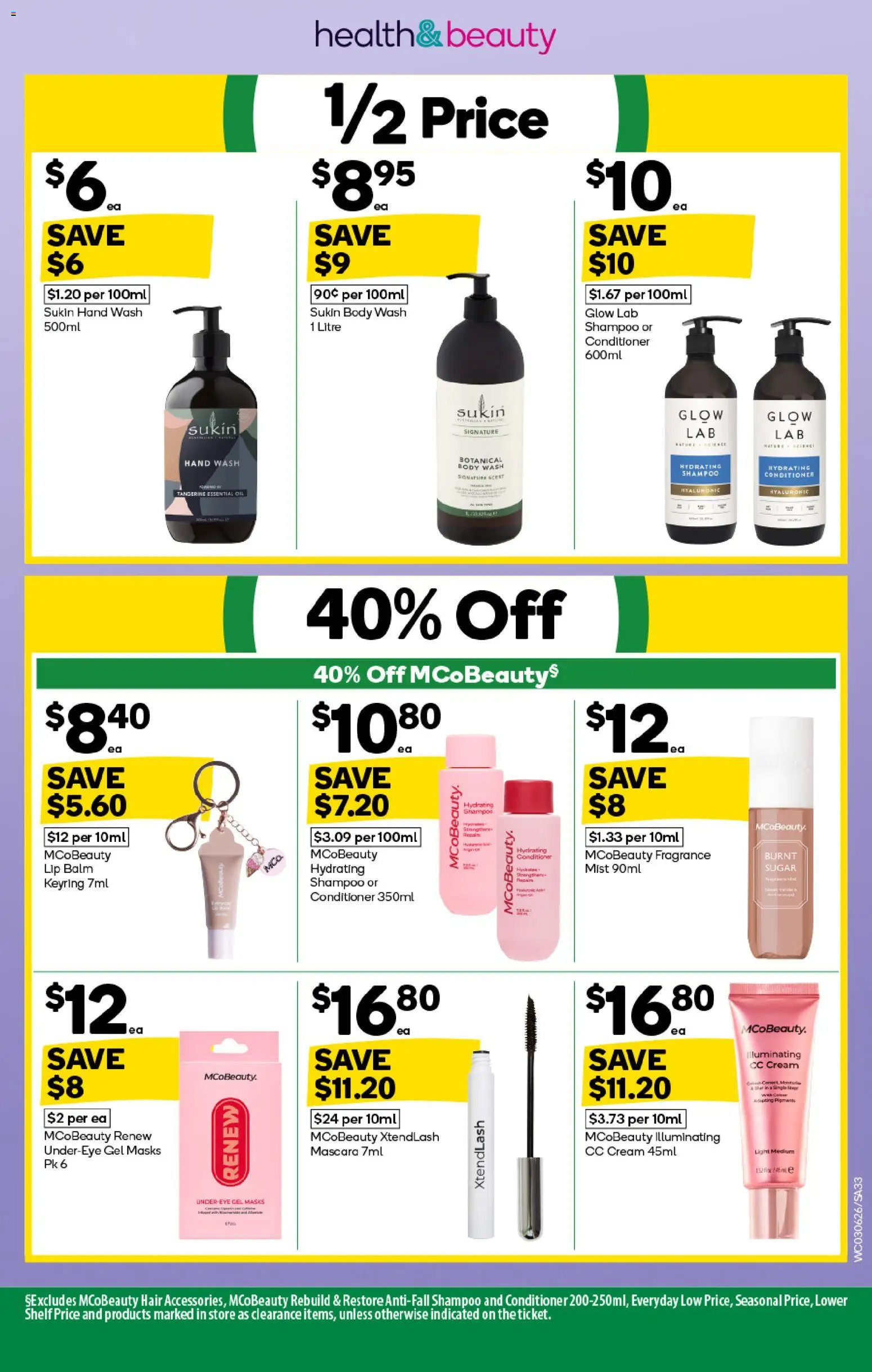 Woolworths catalogue - valid from 03.06.2026 | Page: 33 | Products: Light, Mascara, Shampoo, Hand wash