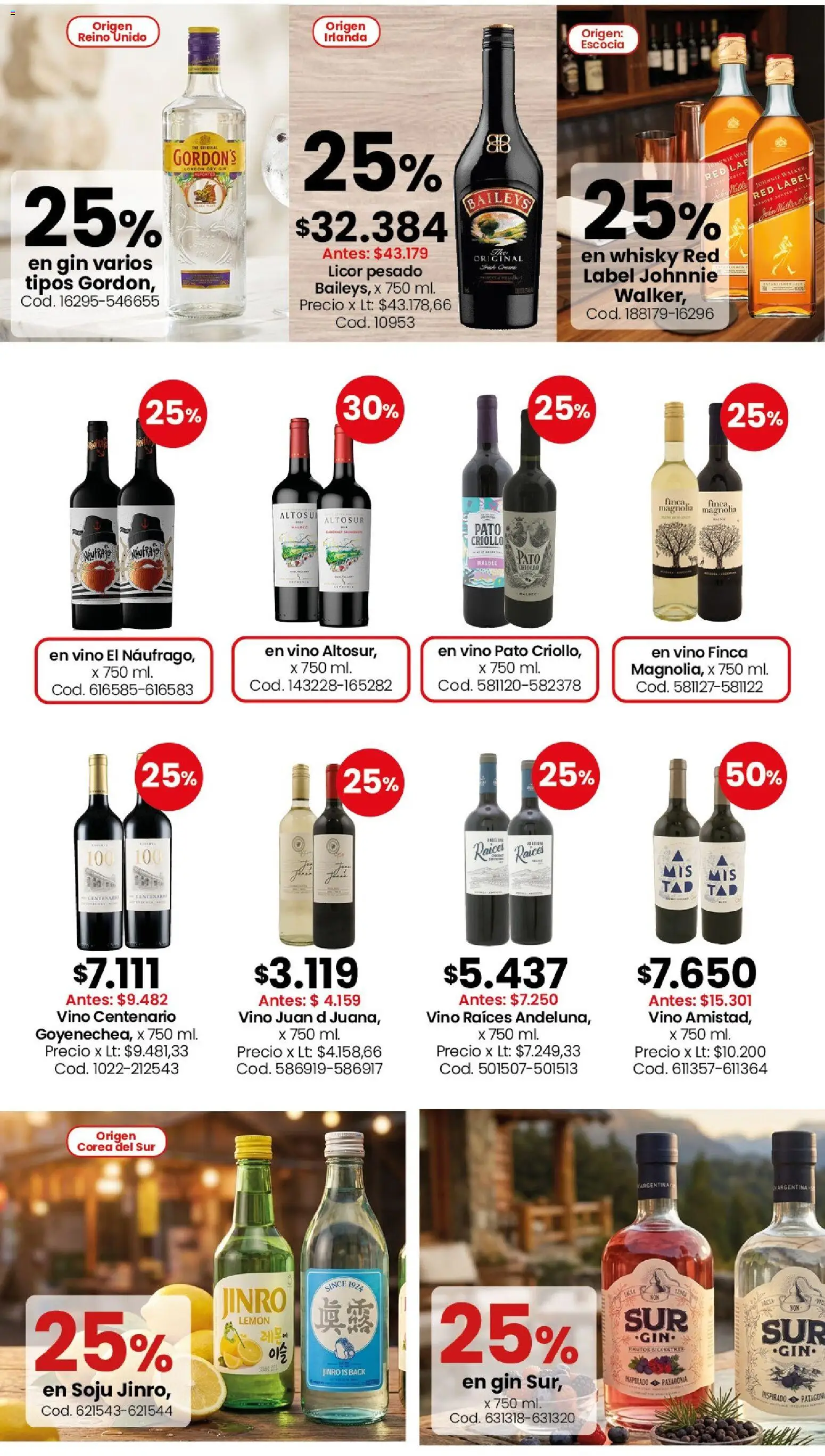 Coto - Almacén y bebidas │ válido desde el 31/08/2026 | Página: 9 | Productos: Whisky, Baileys, Gin, Vino