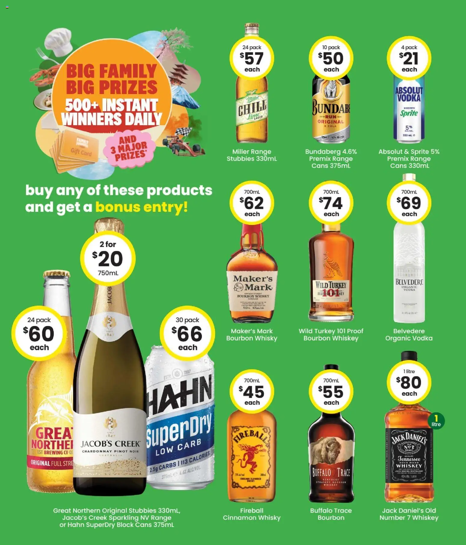 The Bottle-O catalogue - valid from 06/07/2026 | Page: 3 | Products: Bourbon, Vodka, Whiskey, Turkey