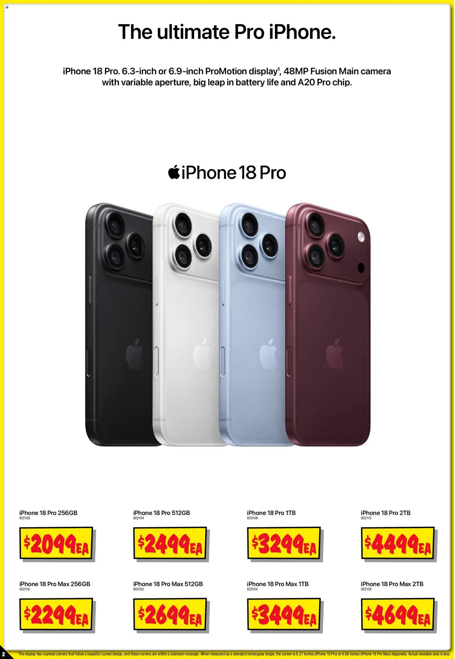 JB Hi-Fi catalogue - valid from 12/09/2026 | Page: 2 | Products: Battery, Camera, Iphone, Screen