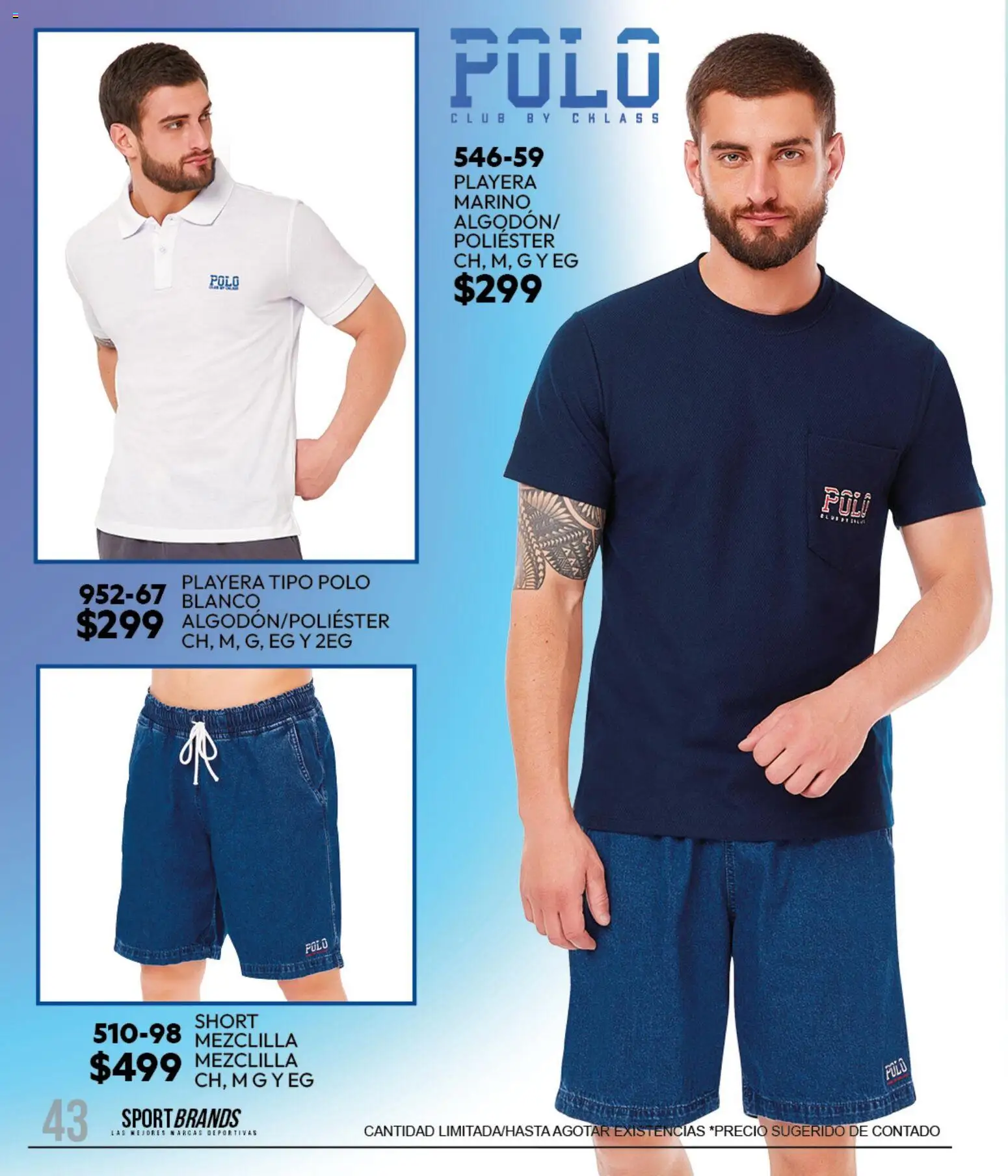 Nuevas ofertas de Cklass válidas en toda la República Mexicana desde el 11/09/2026. ¡Encuentra las mejores ofertas en Cklass catálogo Sportbrands Caballero Invierno! | Página: 54 | Productos: Playera, Short