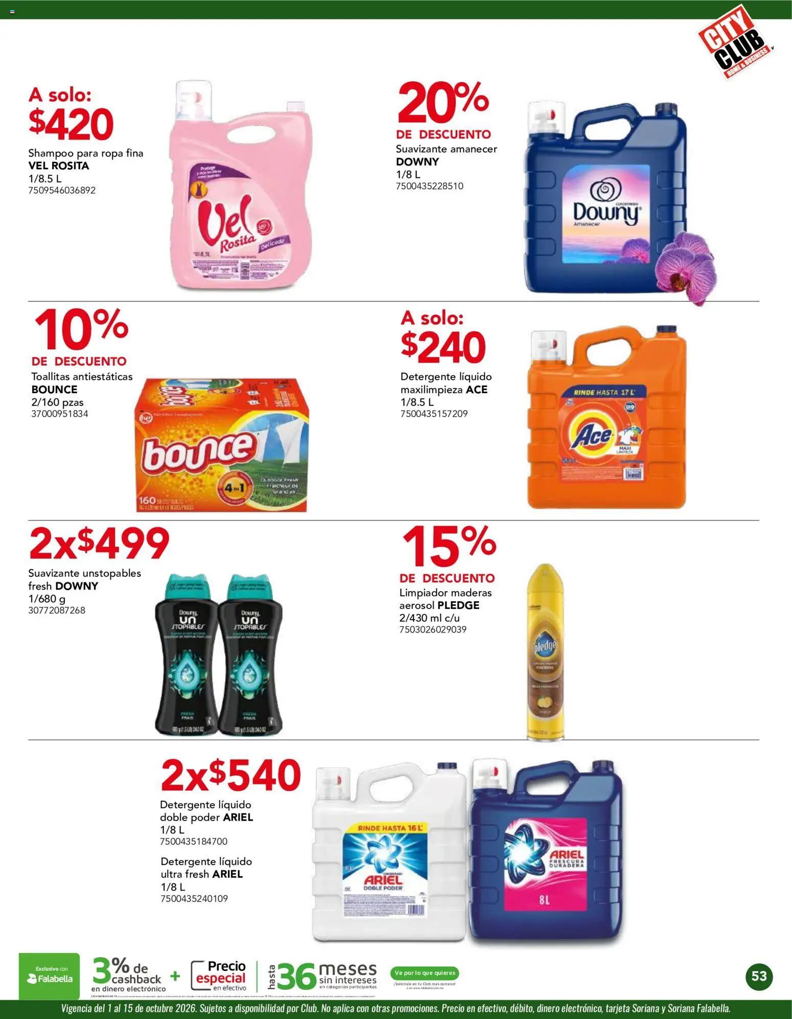 Nuevas ofertas de City Club válidas en toda la República Mexicana desde el 01/10/2026. ¡Encuentra las mejores ofertas en City Club catálogo! | Página: 53