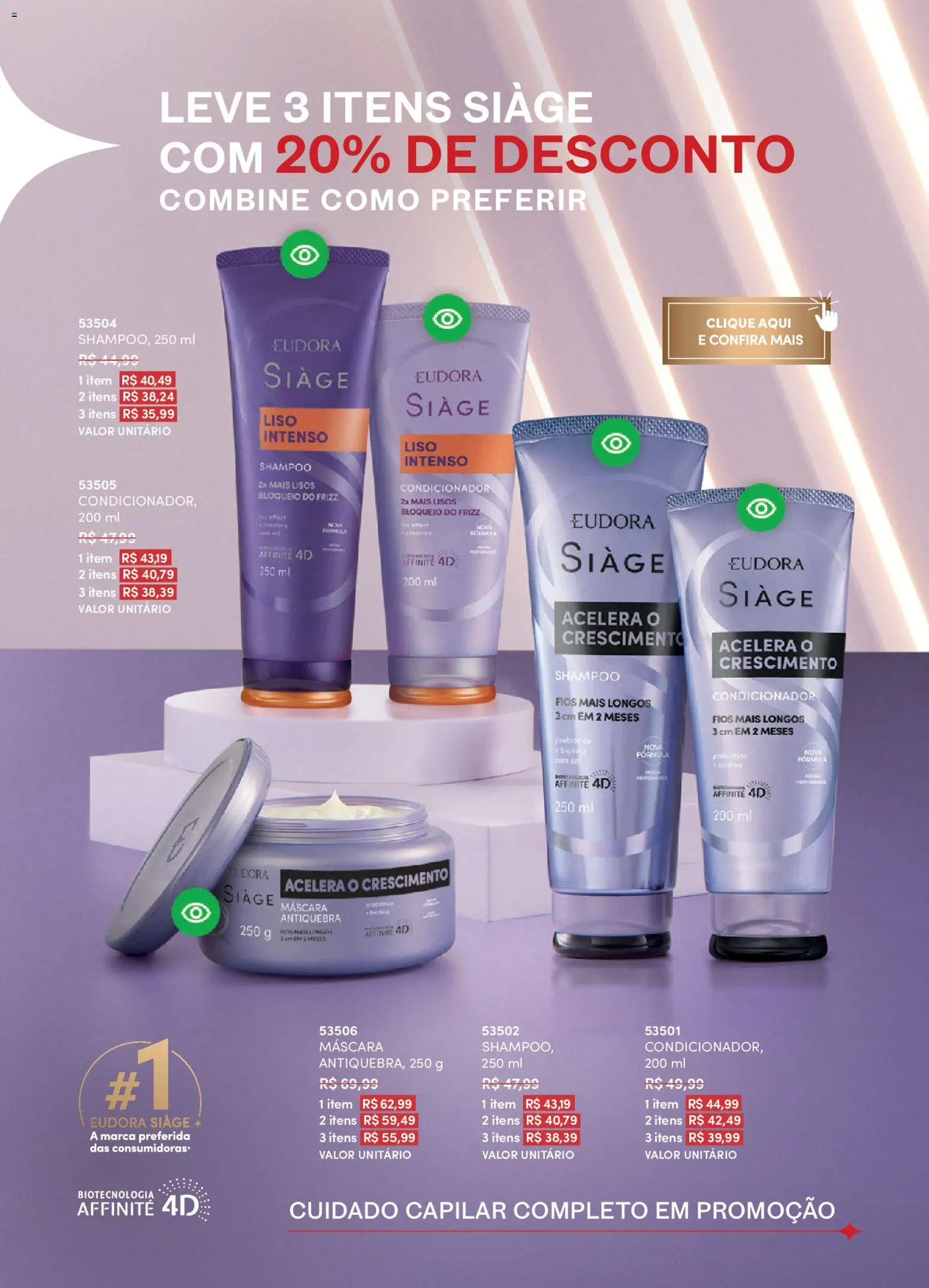 Eudora Folheto - válido de 01.04.2026 | Página: 6 | Produtos: Shampoo, Condicionador