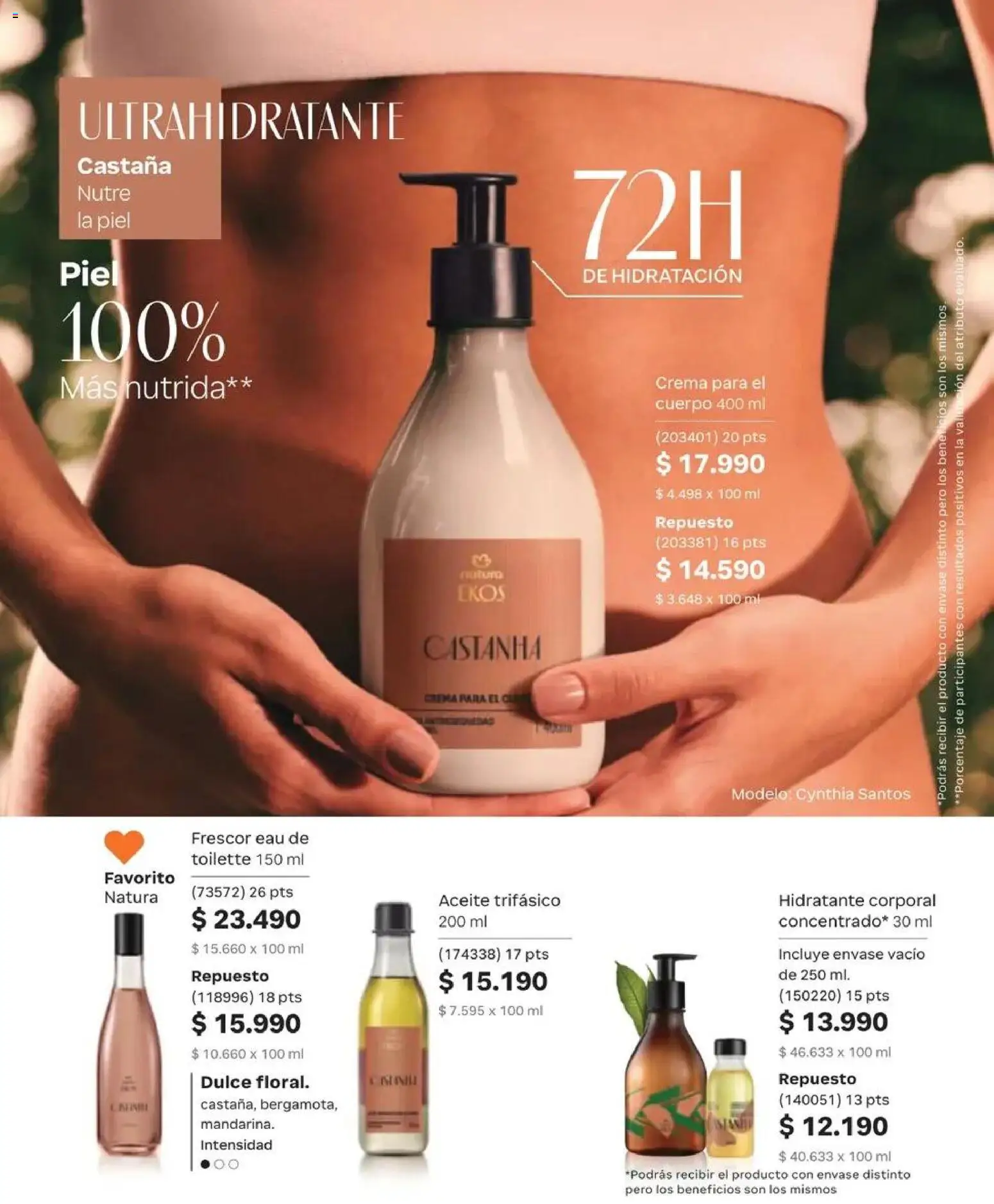 Natura catálogo │ válido desde el 31.08.2026 | Página: 145 | Productos: Eau de toilette, Crema para el cuerpo, Aceite, Crema