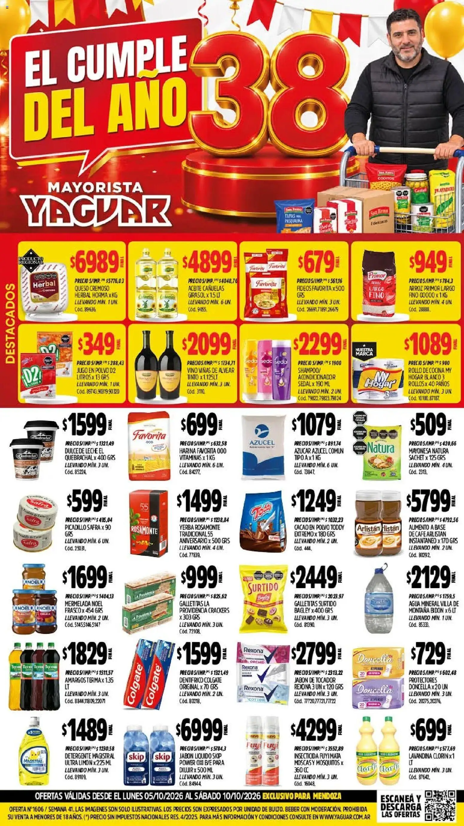 Yaguar - Oferta Semanal Mendoza │ válido desde el 05/10/2026 | Página: 1