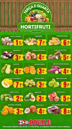 Dovale ofertas Hortifruti - Pré-Visualização do folheto da loja Dovale, válido de 16.06.2026