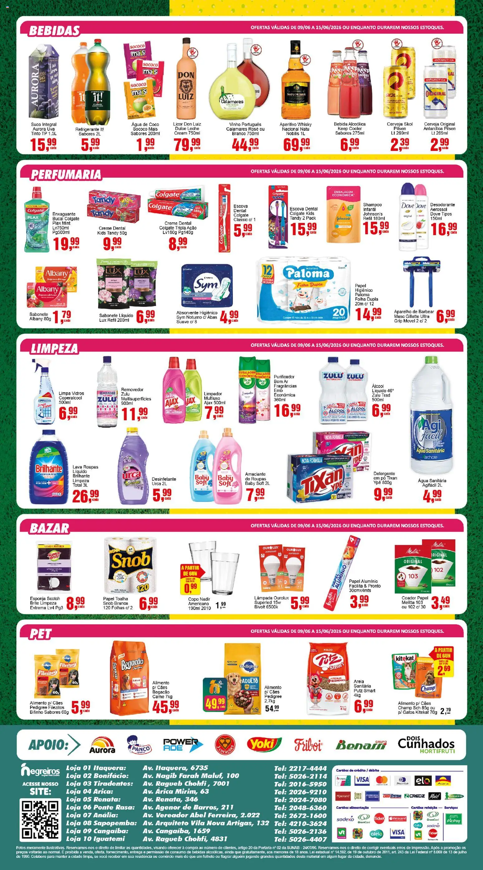 Negreiros Folheto - válido de 09.06.2026 | Página: 4 | Produtos: Lâmpada, Vinho, Dove, Creme dental