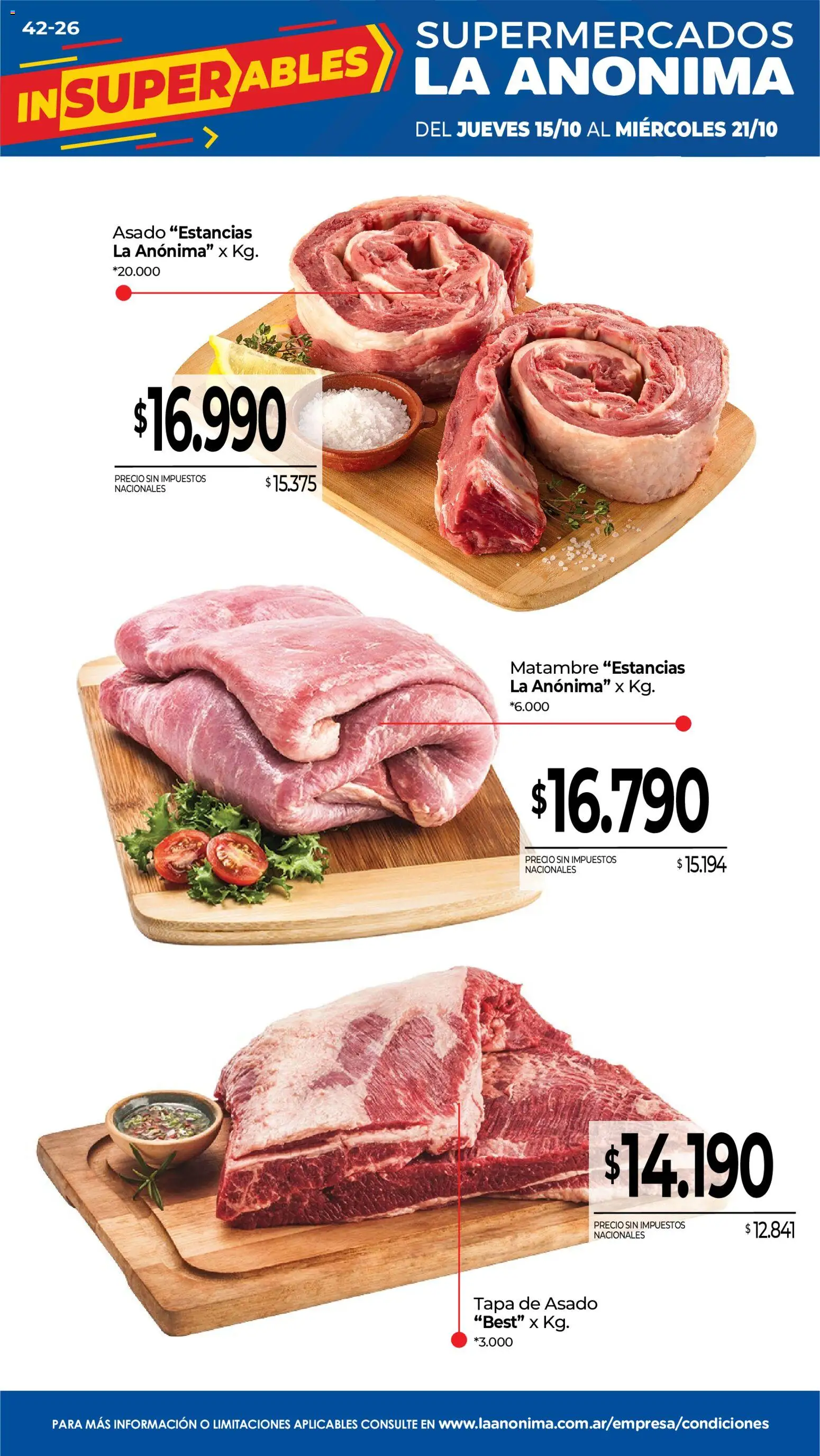 La Anonima - Frescos │ válido desde el 15/10/2026 | Página: 1