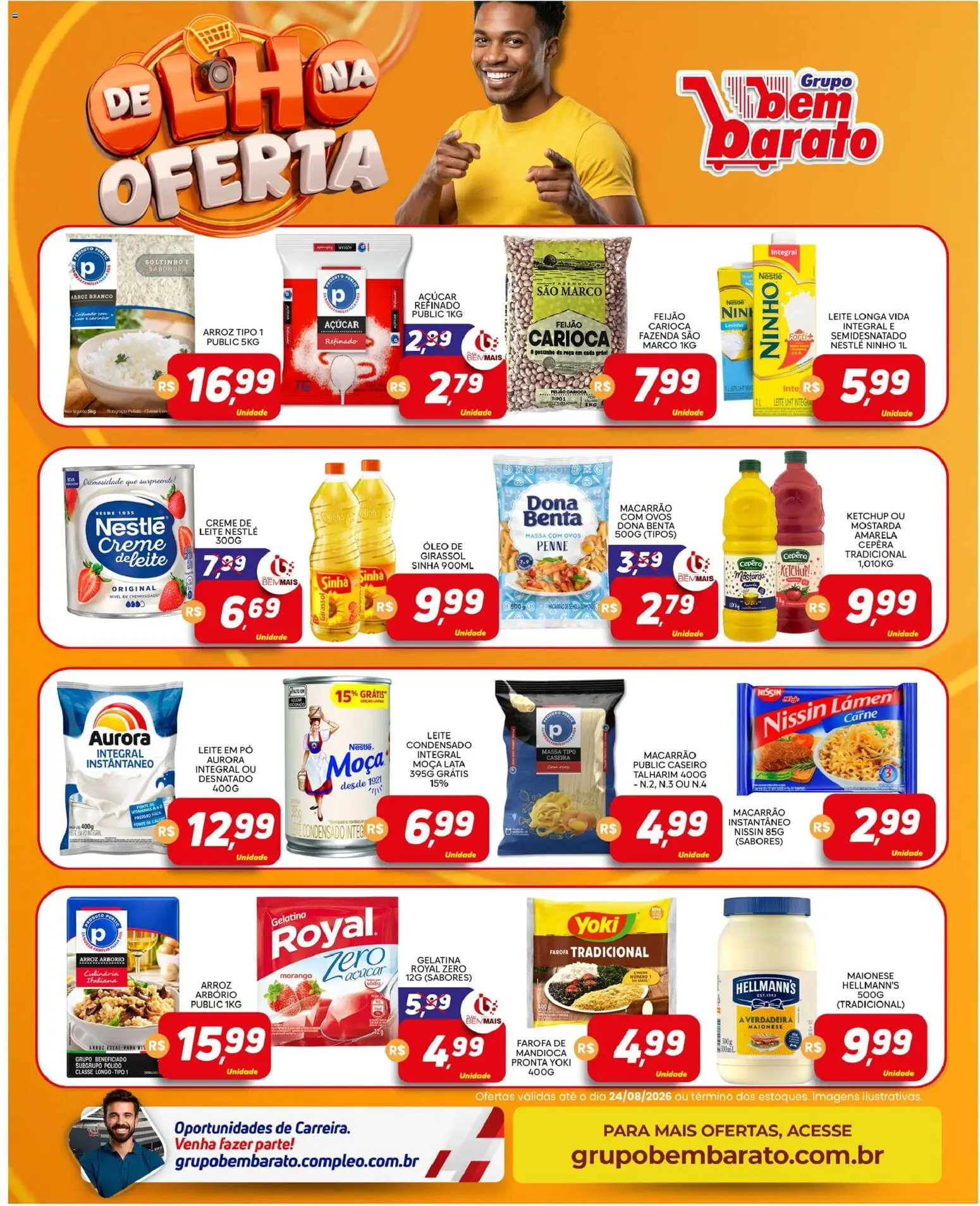 Supermercado Bem Barato Folheto - válido de 18/08/2026 | Página: 2 | Produtos: Macarrão, Ketchup, Maionese, Farofa