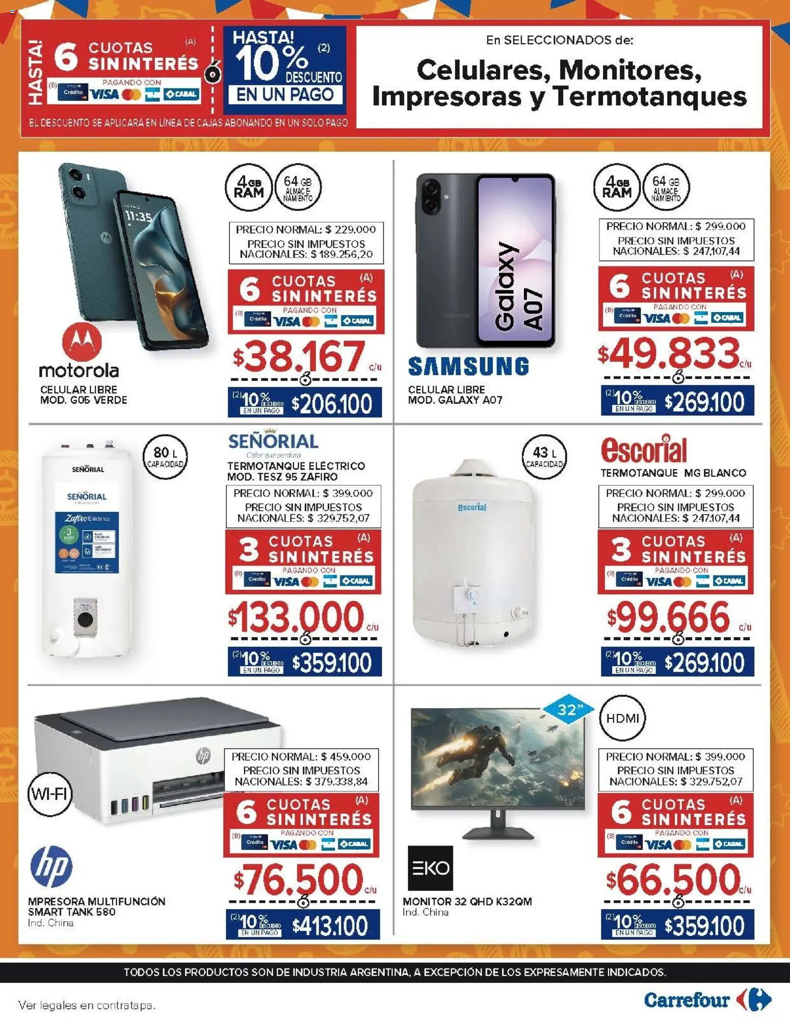 Carrefour - AHORRO FINDE MES │ válido desde el 19.05.2026 | Página: 25 | Productos: Monitor, Termotanque
