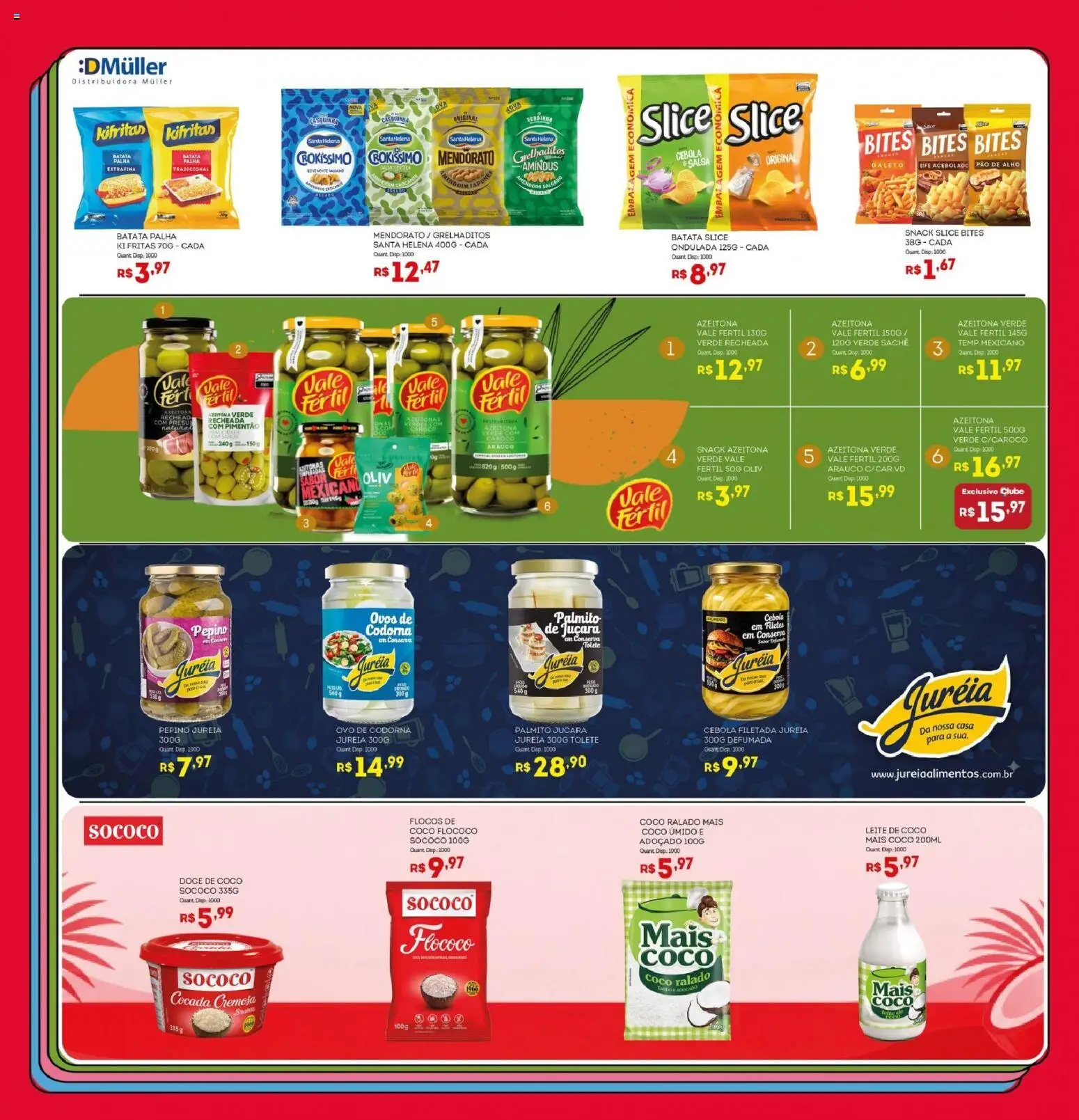 Bistek Supermercados Folheto - válido de 23/09/2026 | Página: 5 | Produtos: Palmito, Pao de alho, Pão, Leite de coco