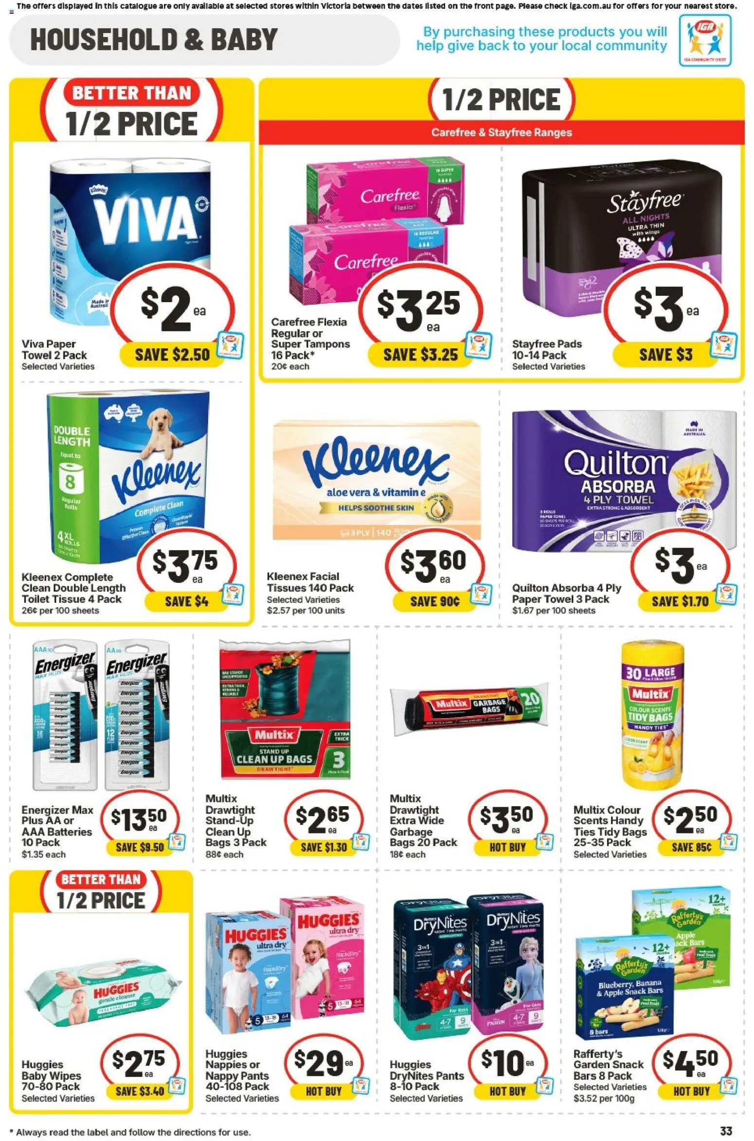IGA catalogue - valid from 17.06.2026 | Page: 30 | Products: Household, Nappies, Tampons, Tissues