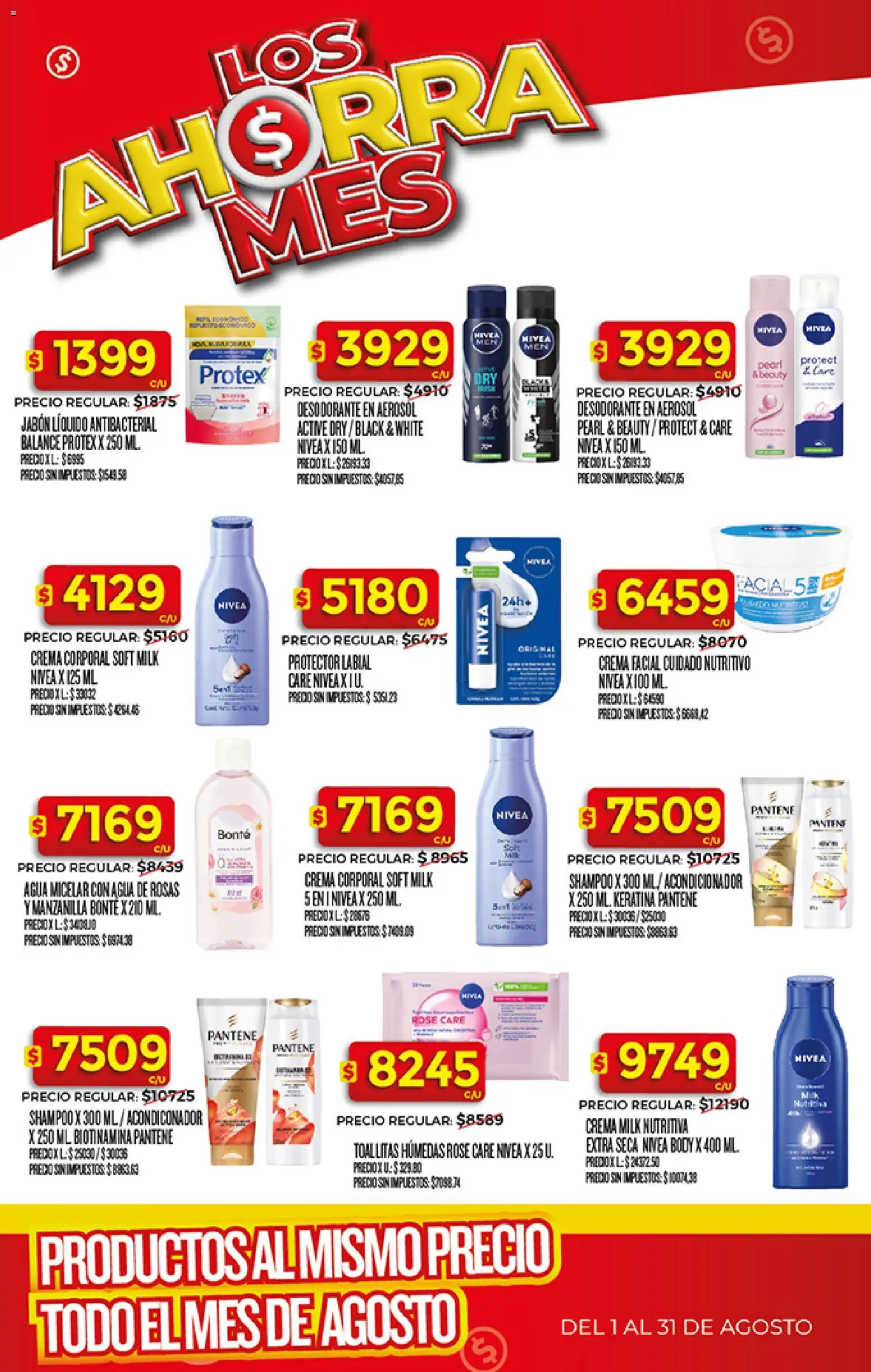 Supermercado DIA Ahorra Mes - Agosto │ válido desde el 03/08/2026 | Página: 11 | Productos: Acondicionador, Toallitas húmedas, Agua, Crema