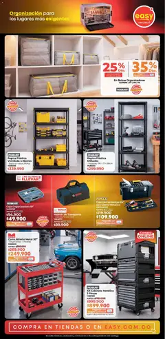Easy catálogo Catálogo Organización 2026 -  Vista previa de la revista de la tienda Easy valido desde el 01/09/2026 | Página: 7 | Productos: Gabinete, Caja organizadora, Maletin, Organizador