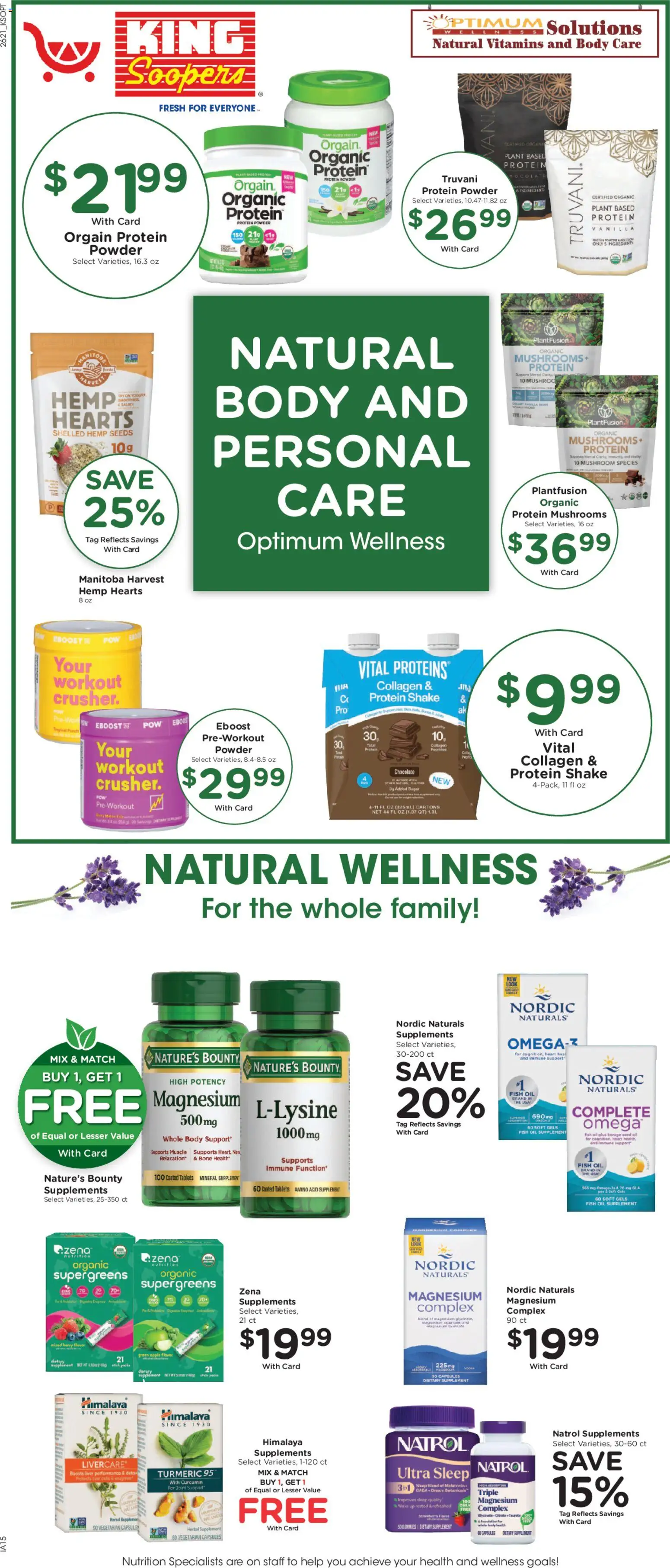 King Soopers Weekly Ad - valid from 06/24/2026 | Page: 10 | Products: Magnesium, Fusion, Powder, Oil
