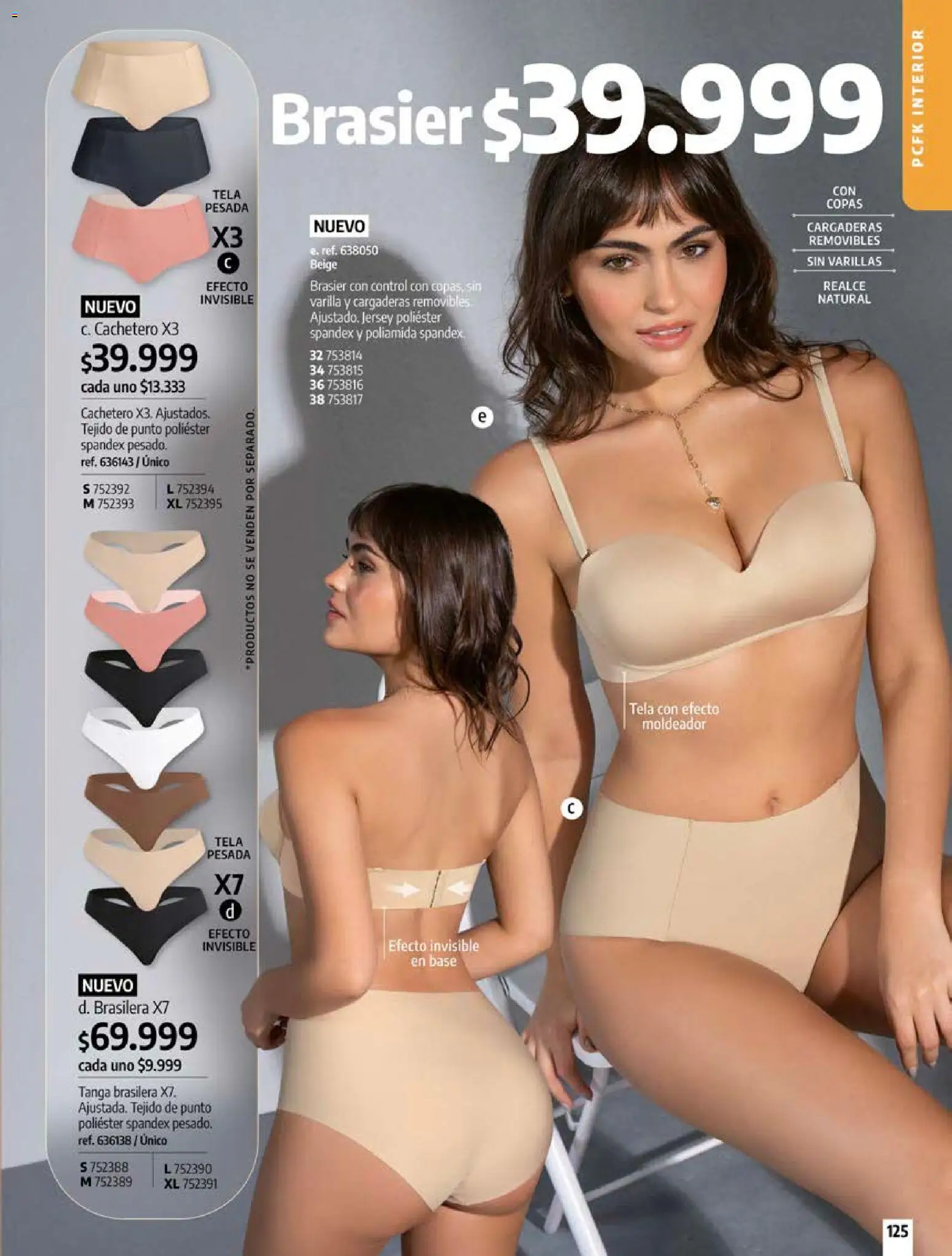 Pacifika revista - valida desde el 18/09/2026 | Página: 125 | Productos: Brasier, Cachetero