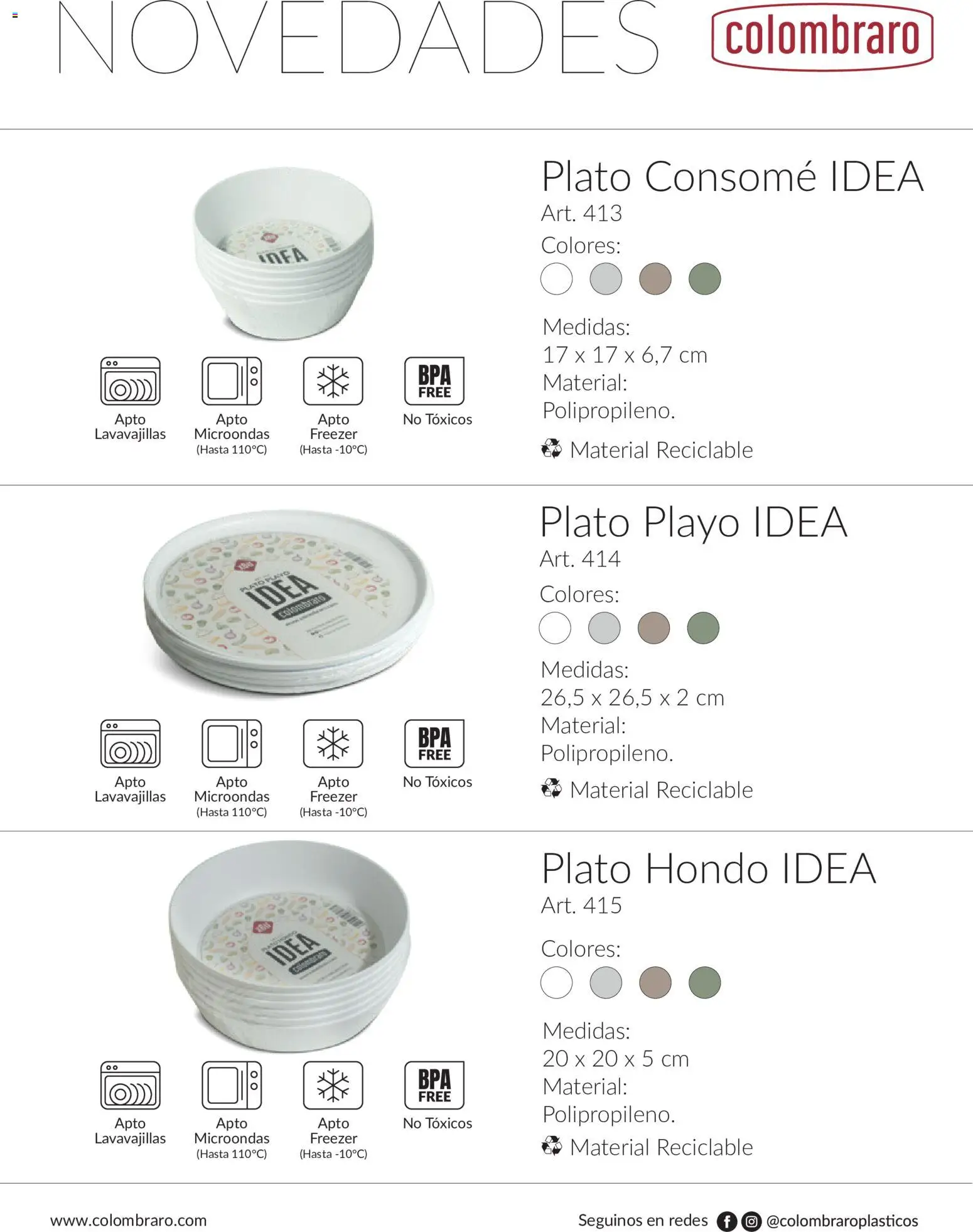 Colombraro - Novedades 2026 │ válido desde el 01/09/2026 | Página: 4 | Productos: Lavavajillas, Microondas, Freezer