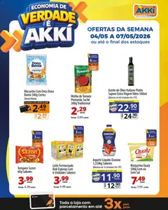Akki Atacadista ofertas Semanal - Pré-Visualização do folheto da loja Akki Atacadista, válido de 04.05.2026 | Página: 3 | Produtos: Esponja, Leite, Ovos, Azeite