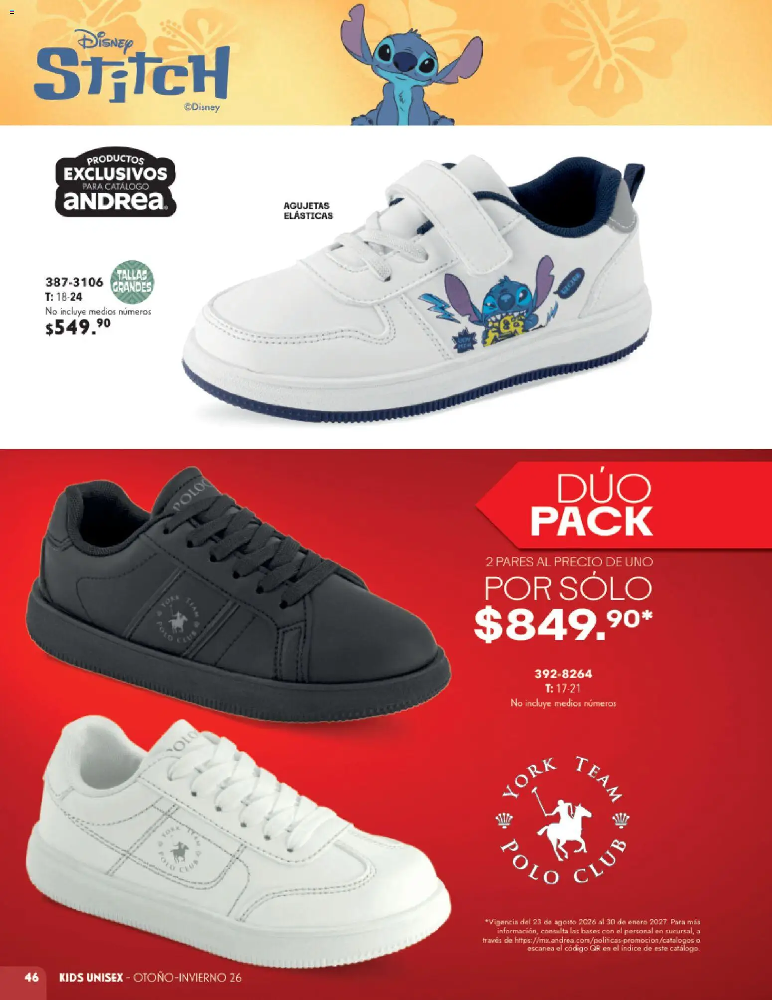 Nuevas ofertas de Andrea válidas en toda la República Mexicana desde el 23/08/2026. ¡Encuentra las mejores ofertas en Andrea catálogo Infantil! | Página: 46