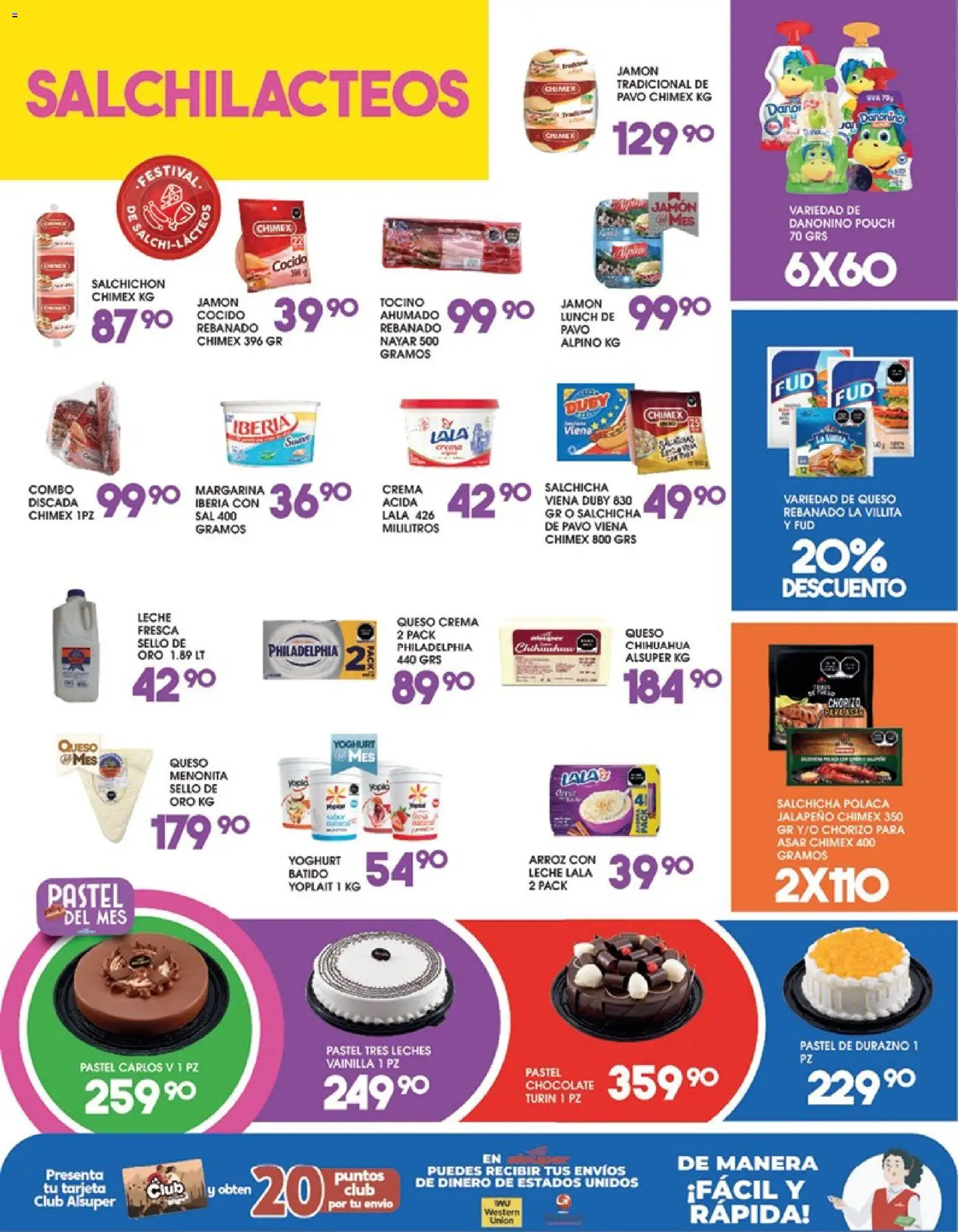 Nuevas ofertas de Alsuper válidas en toda la República Mexicana desde el 09.06.2026. ¡Encuentra las mejores ofertas en Alsuper folleto! | Página: 3 | Productos: Sal, Leche, Jamón, Arroz