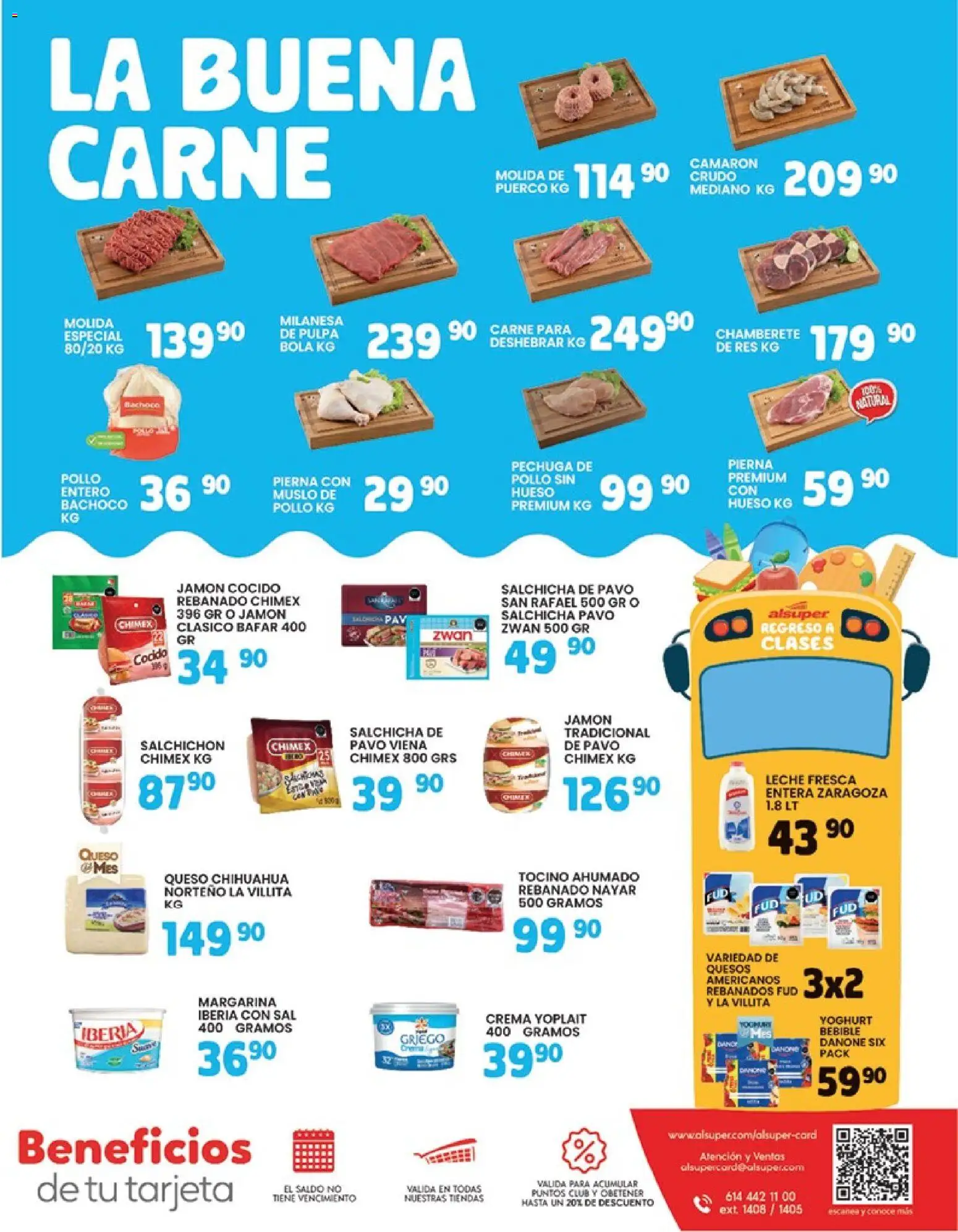 Nuevas ofertas de Alsuper válidas en toda la República Mexicana desde el 18/08/2026. ¡Encuentra las mejores ofertas en Alsuper folleto! | Página: 7 | Productos: Pollo, Jamón cocido, Crema, Queso