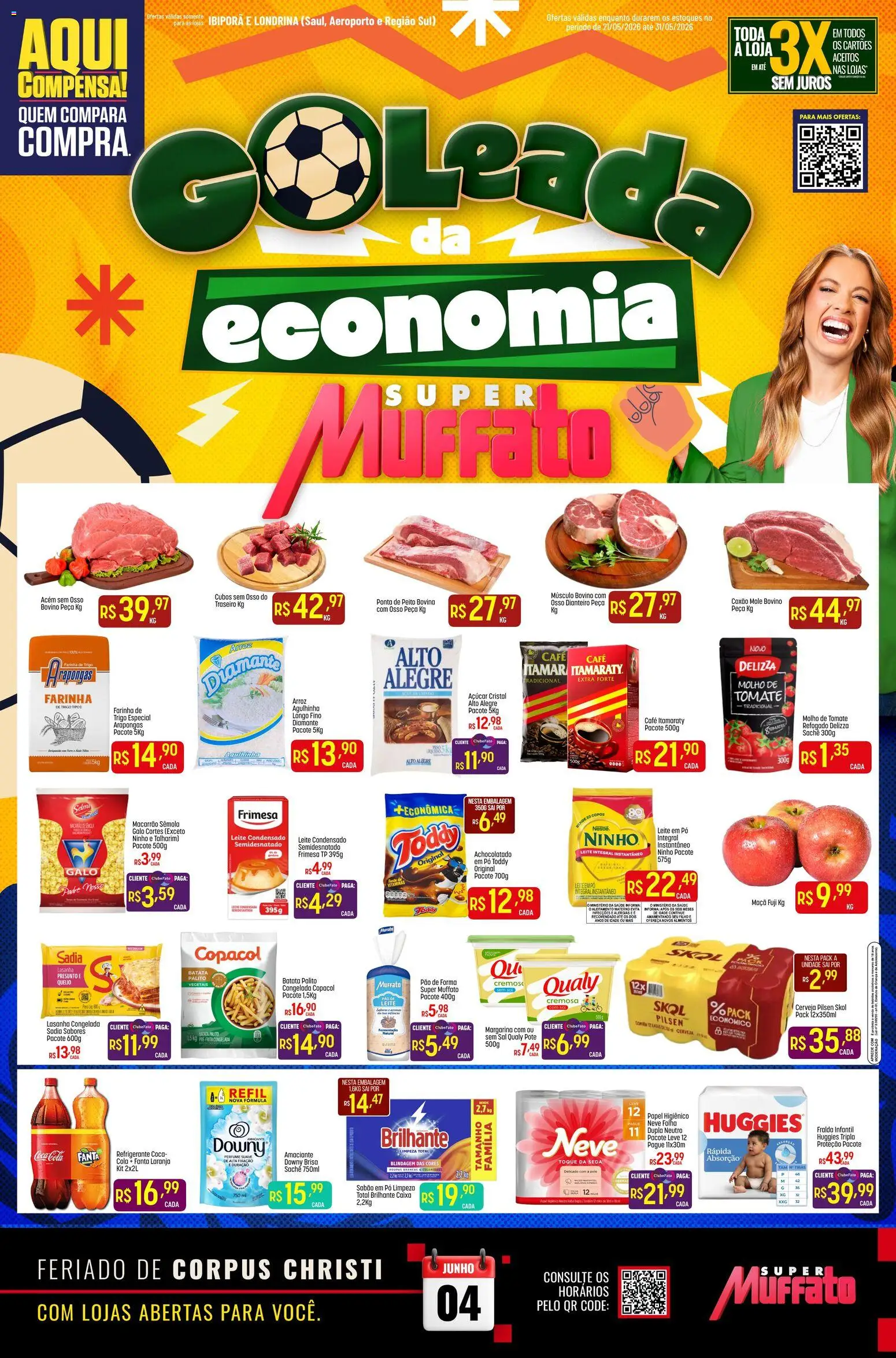 Super Muffato Folheto - válido de 21.05.2026 | Página: 1 | Produtos: Pó, Fanta, Pão de forma, Sal