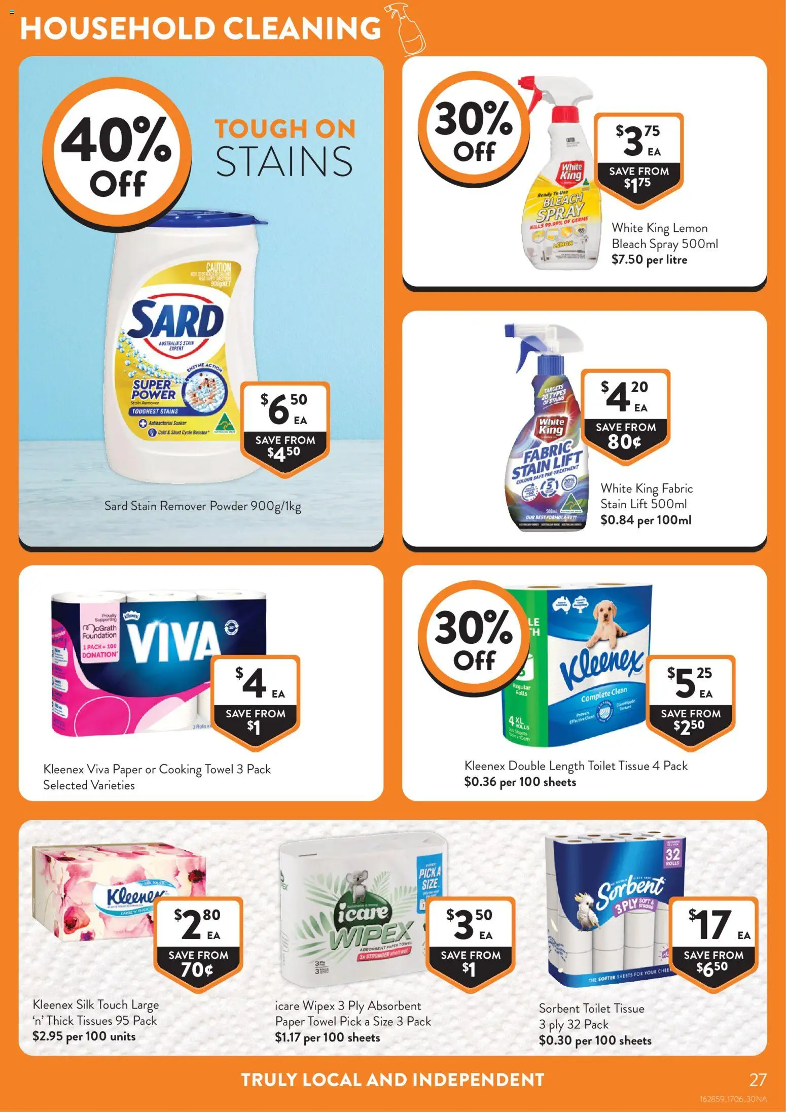 Foodworks catalogue - valid from 17.06.2026 | Page: 27 | Products: Household, Foundation, Safe, Tissues