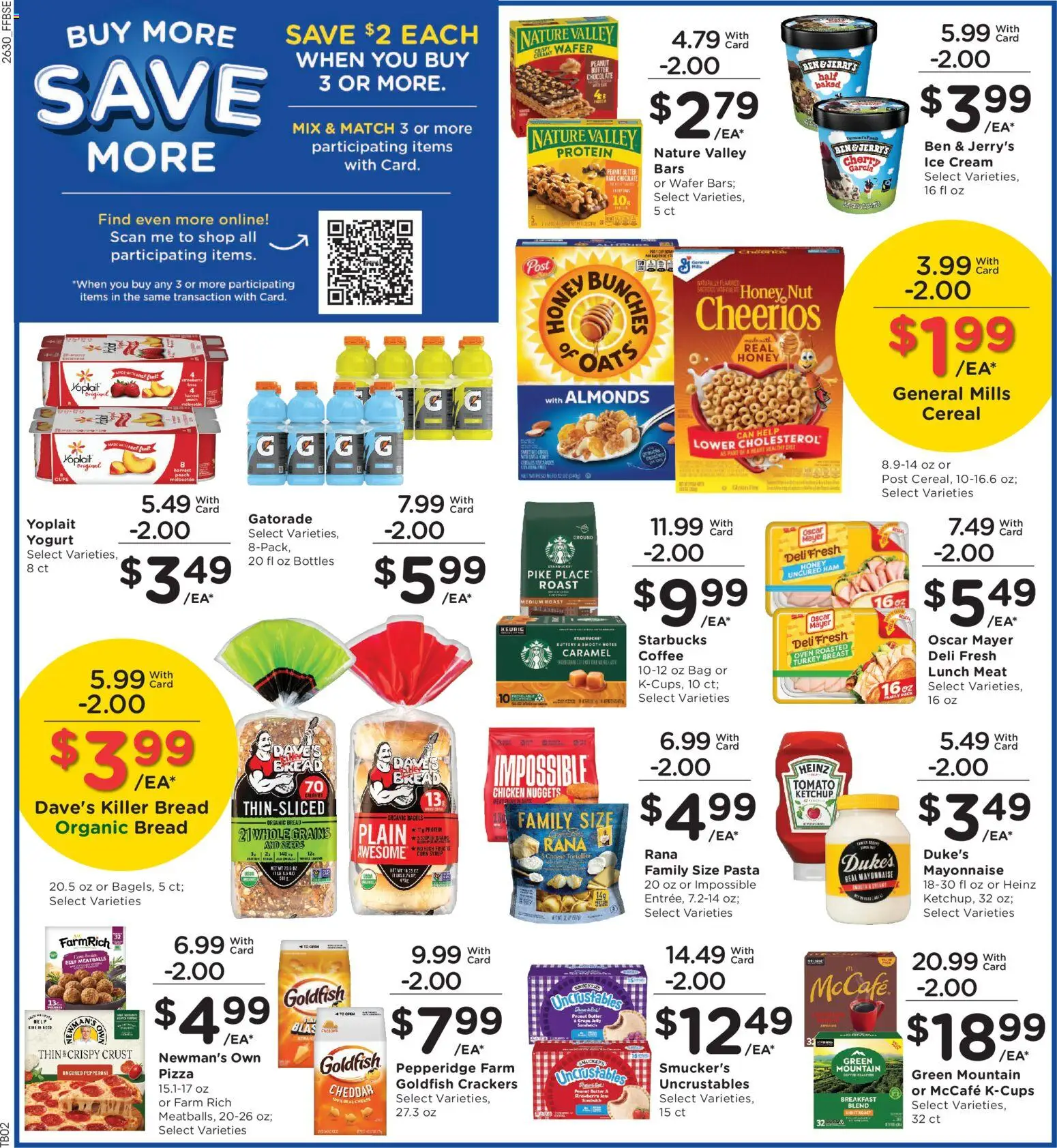 Fry's Food Weekly Ad - valid from 08/26/2026 | Page: 4 | Products: Bread, Chocolate, Protein, Peanut butter