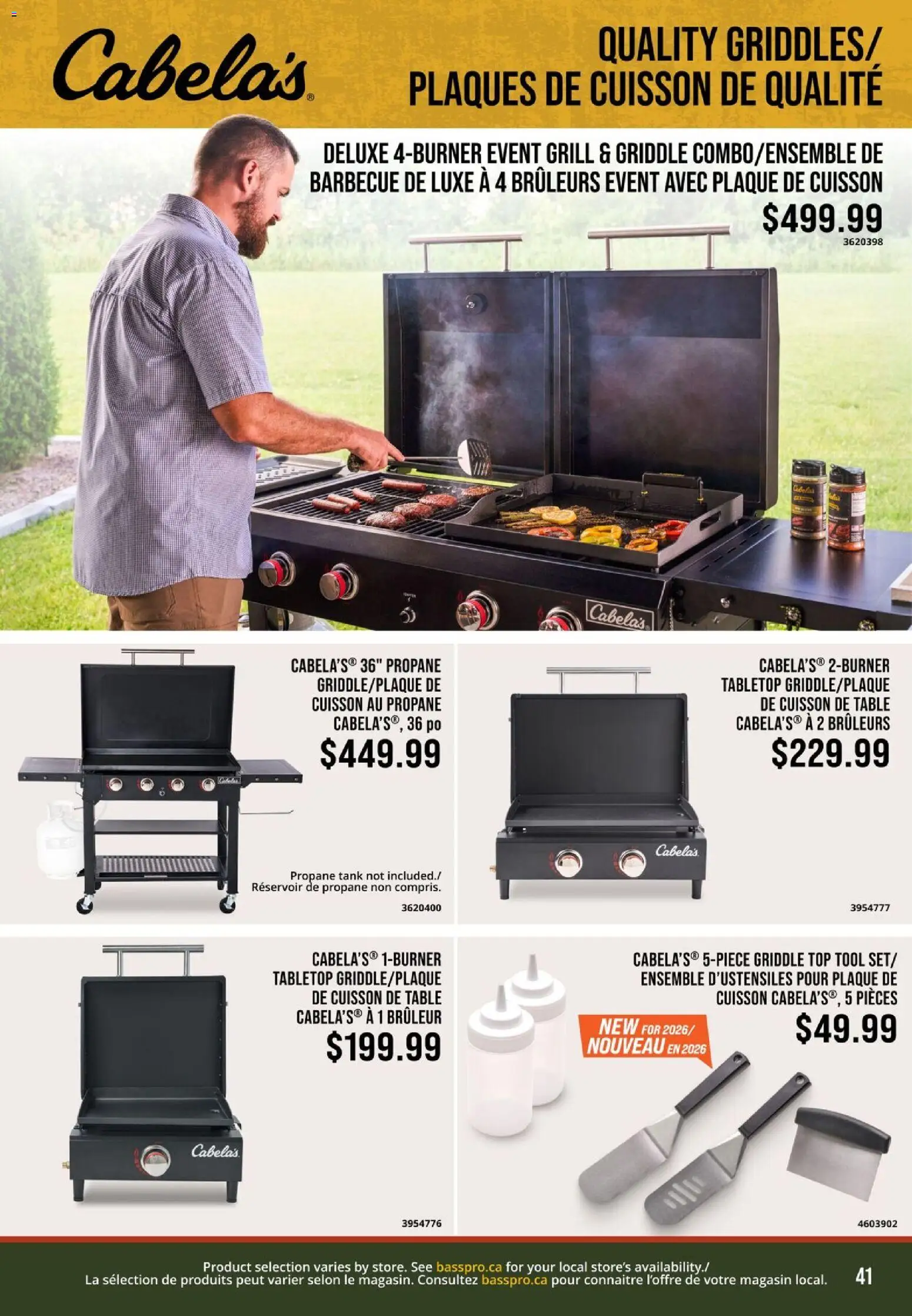 Cabelas flyer valid from 04.05.2026 | Page: 41 | Products: Grill, Table