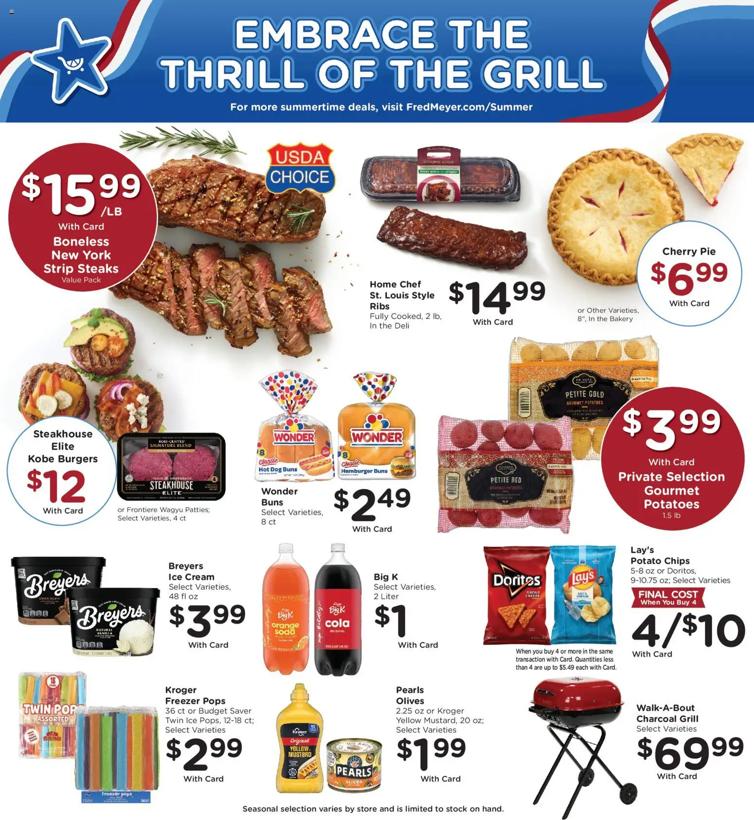 Fred Meyer Weekly Ad - valid from 08/26/2026 | Page: 7 | Products: Charcoal, Chips, Mustard, Ice