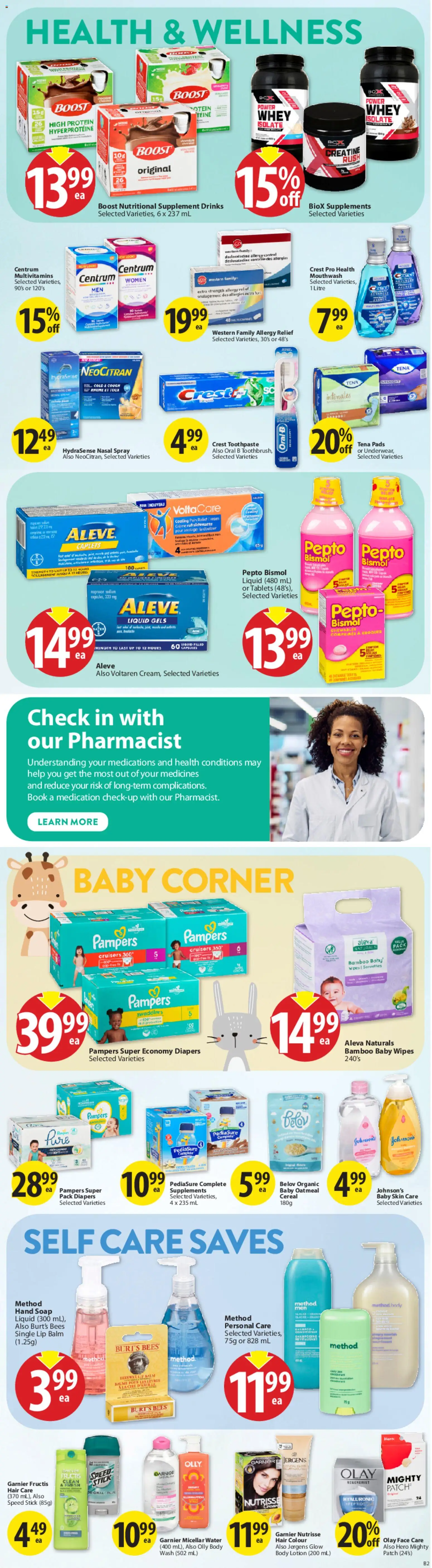 Save on foods flyer valid from 28.05.2026 | Page: 25 | Products: Micellar water, Body lotion, Soap, Mouthwash