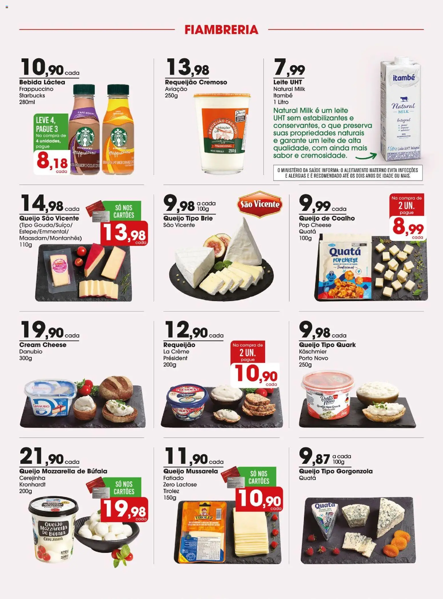 Zaffari Folheto - válido de 15/09/2026 | Página: 12 | Produtos: Queijo, Cream cheese, Brie, Creme