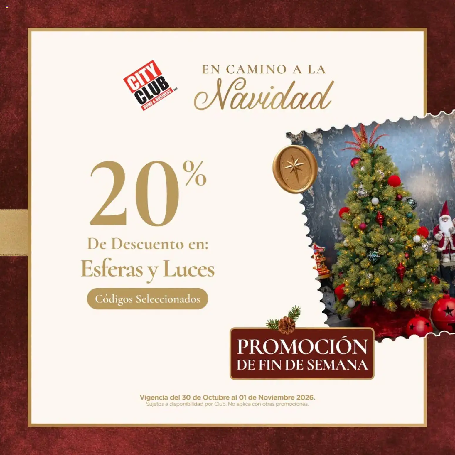 Nuevas ofertas de City Club válidas en toda la República Mexicana desde el 30/10/2026. ¡Encuentra las mejores ofertas en City Club catálogo Navidad! | Página: 1