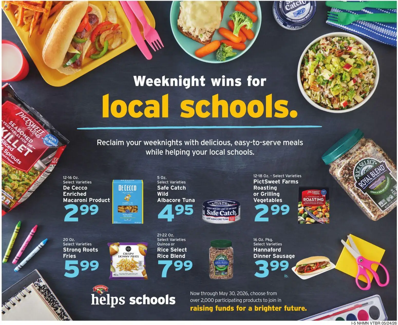Hannaford Weekly Ad - valid from 24.05.2026 | Page: 18 | Products: Safe, Rice, Vegetables, Sausage