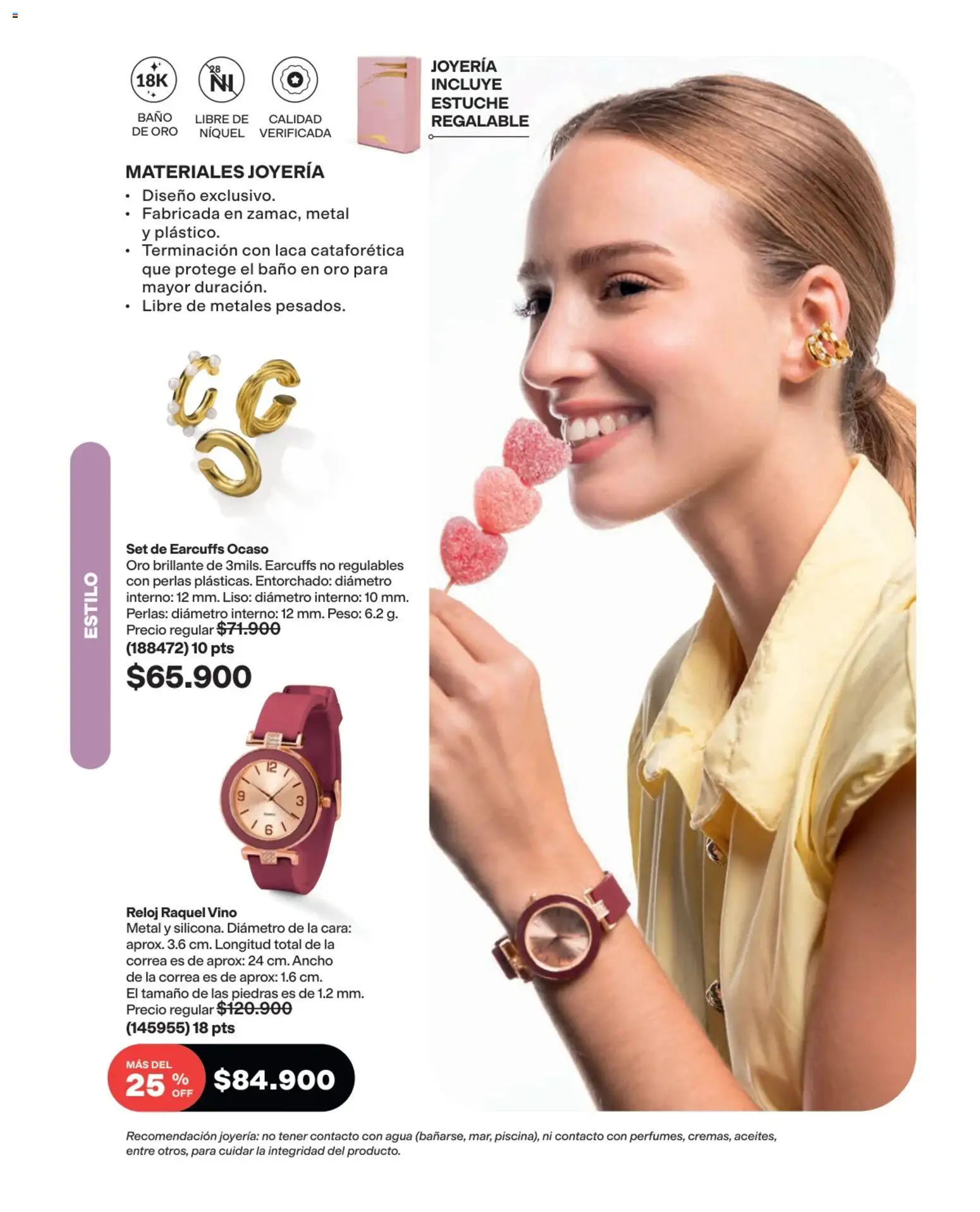 Avon revista - valida desde el 03/08/2026 | Página: 182 | Productos: Estuche, Reloj, Peso, Vino