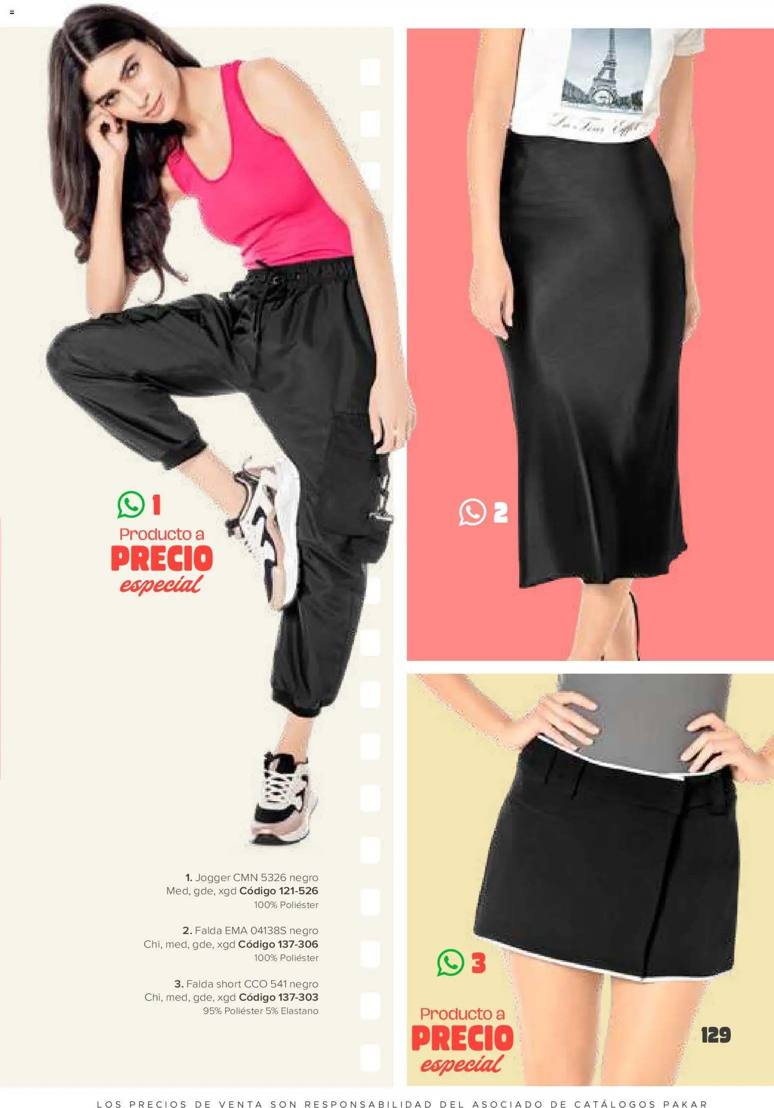 Nuevas ofertas de SC Pakar válidas en toda la República Mexicana desde el 30.01.2026. ¡Encuentra las mejores ofertas en SC Pakar catálogo Ropa! | Página: 129 | Productos: Falda, Short