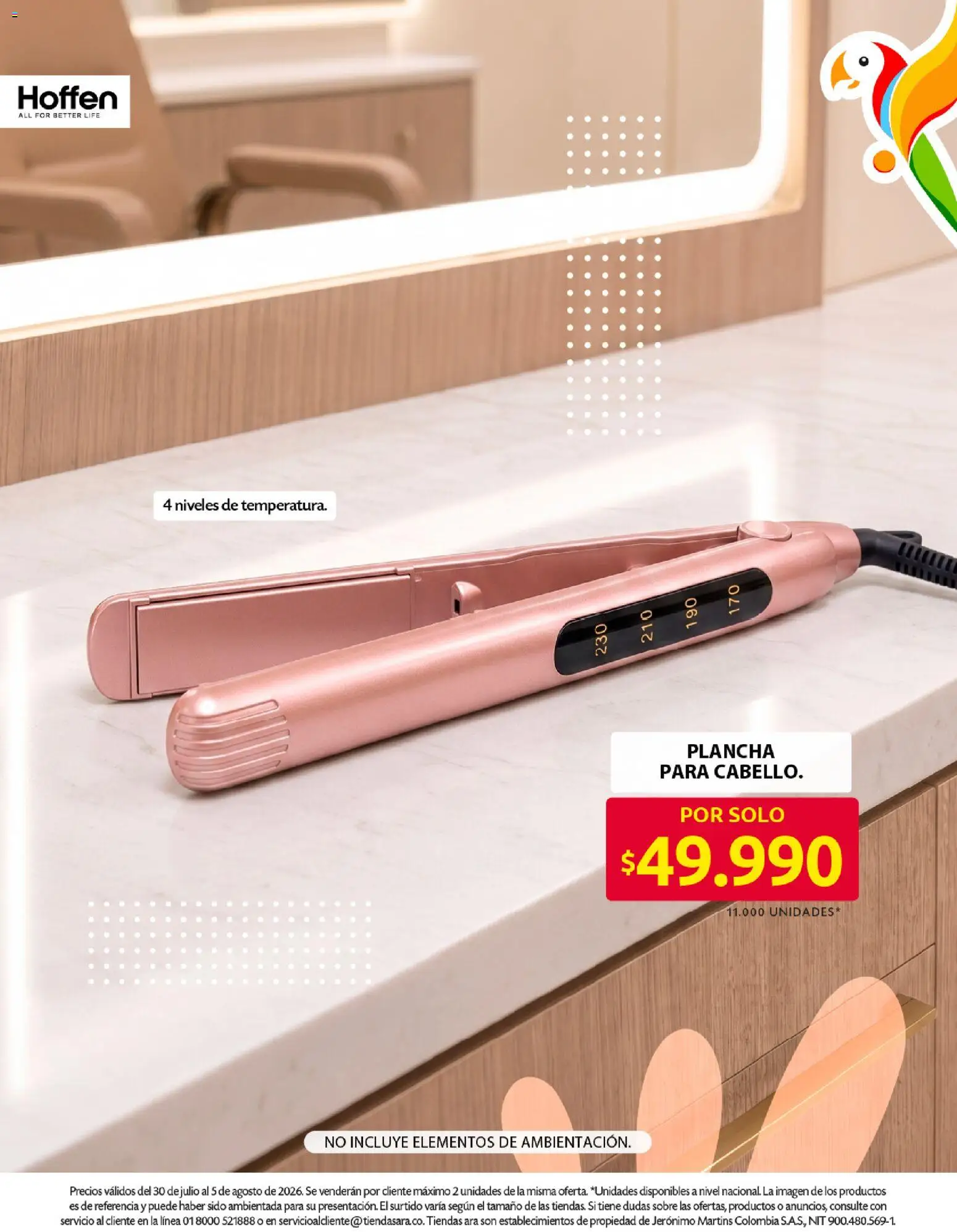 Ara revista - valida desde el 30/07/2026 | Página: 4 | Productos: Plancha, Sobre