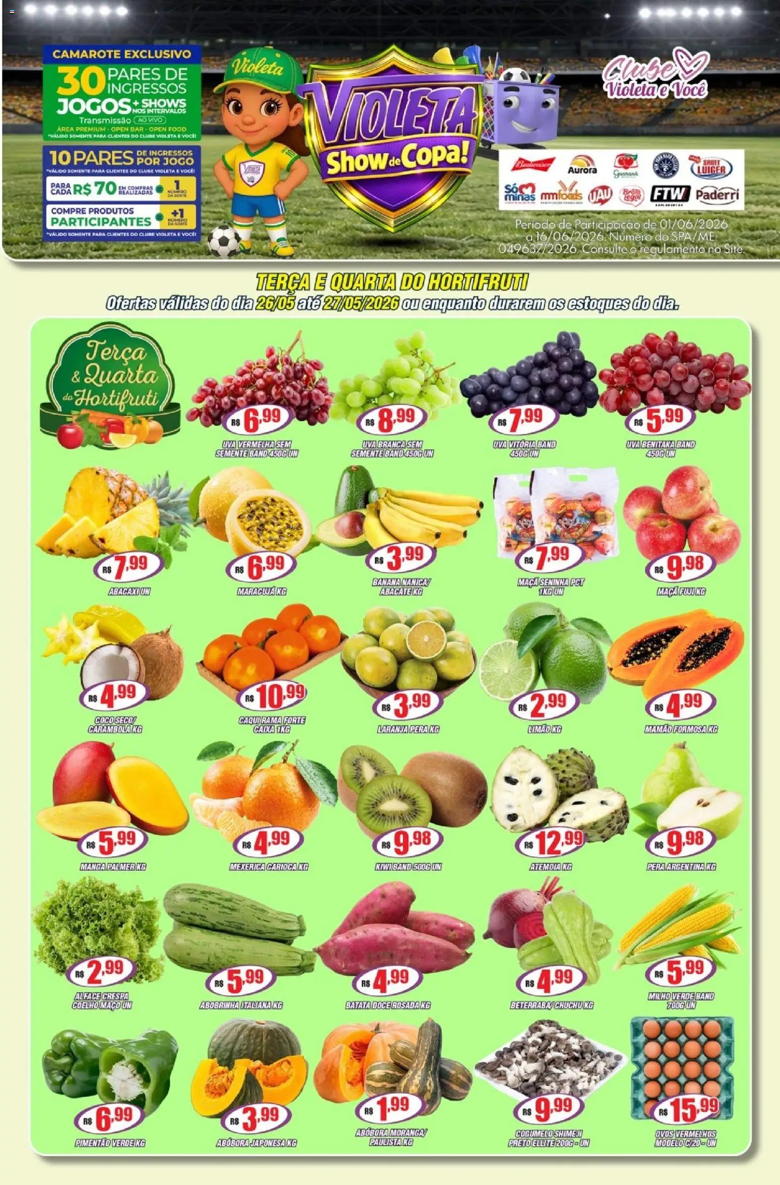 Violeta Supermercados Folheto - válido de 26.05.2026 | Página: 1