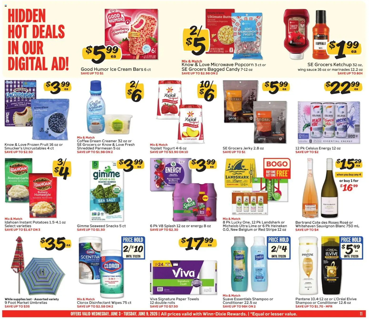Winn Dixie Weekly Circular - FL - valid from 03.06.2026 | Page: 11 | Products: Peppermint, Conditioner, Ketchup, Cream